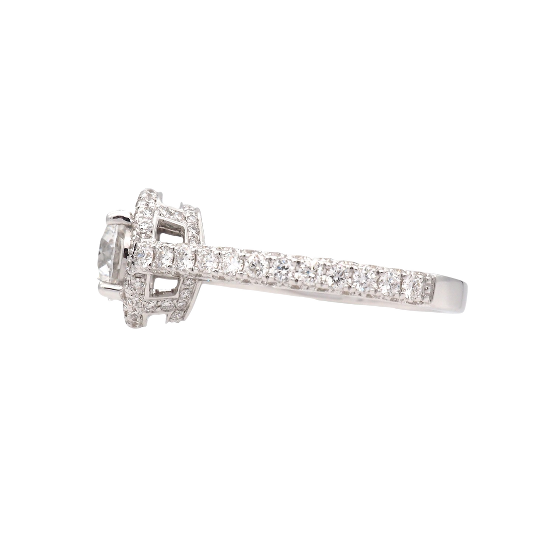 Elegant Double Halo Lab-Grown Diamond Ring
