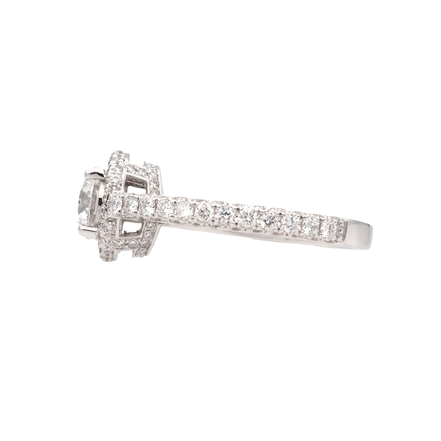 Elegant Double Halo Lab-Grown Diamond Ring