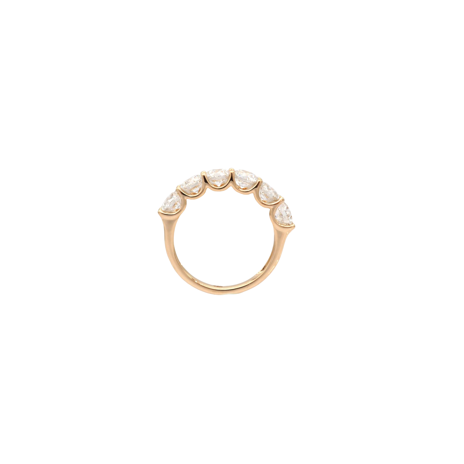 Elegant 18K Yellow Gold Lab-Grown Diamond Band Ring