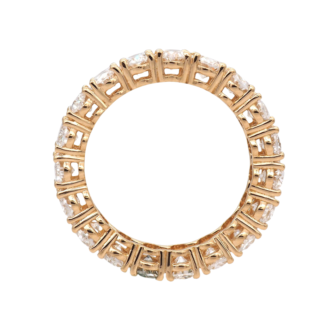 Elegant Oval Lab-Grown Diamond Eternity Band
