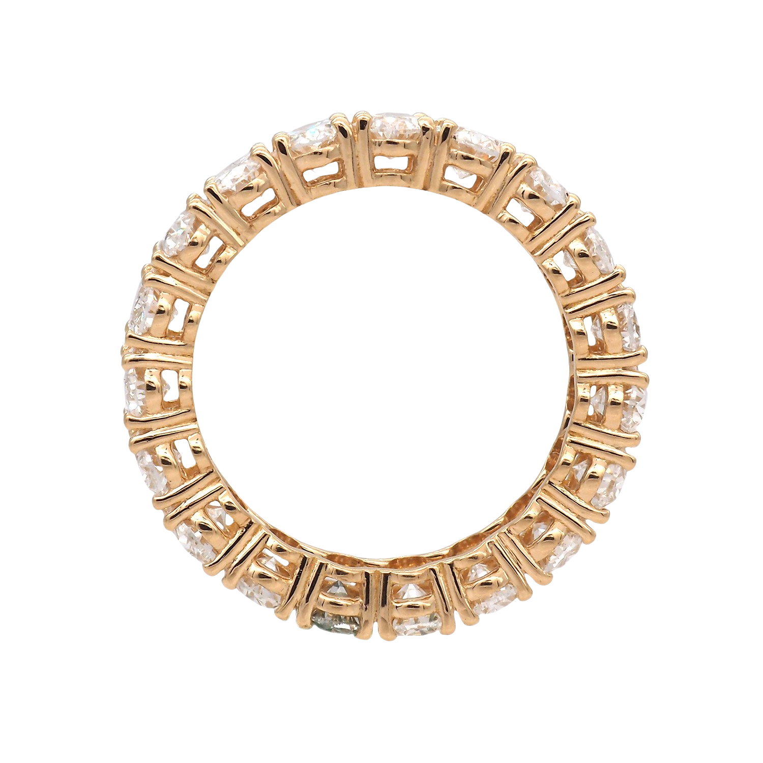 Elegant Oval Lab-Grown Diamond Eternity Band
