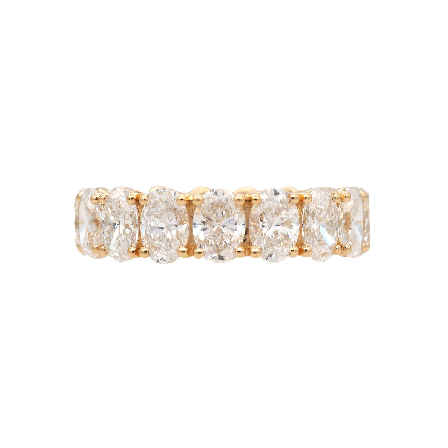 Elegant Oval Lab-Grown Diamond Eternity Band