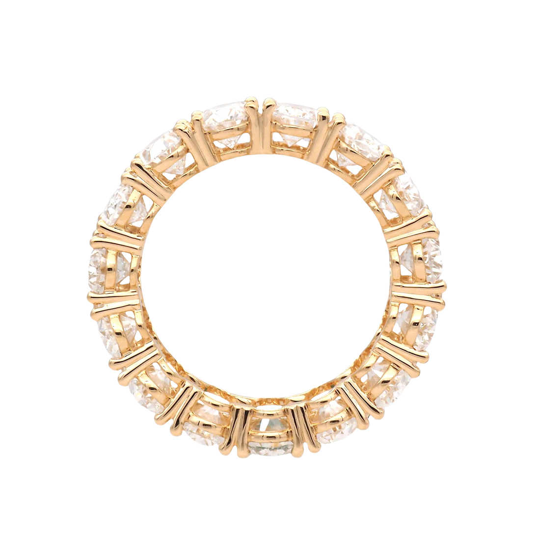 Elegant Lab-Grown Diamond Full Eternity Band in Yellow Gold