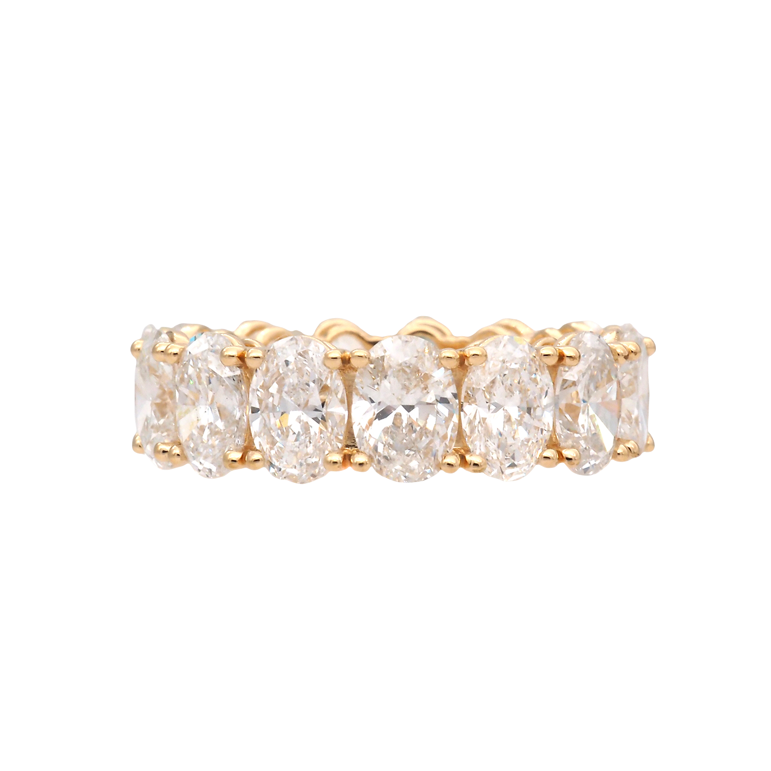 Elegant Lab-Grown Diamond Full Eternity Band in Yellow Gold