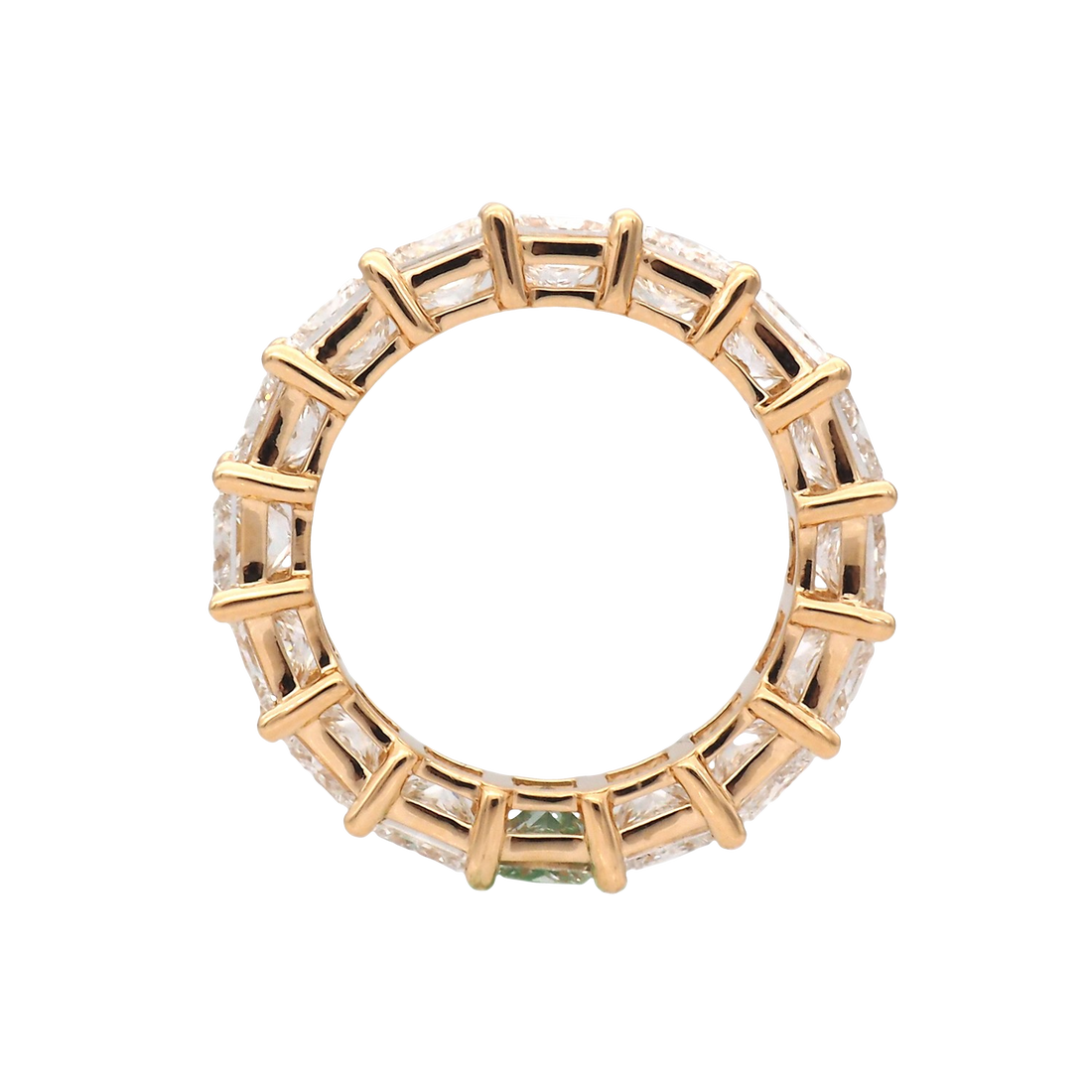 Elegant Yellow Gold Lab-Grown Diamond Eternity Band