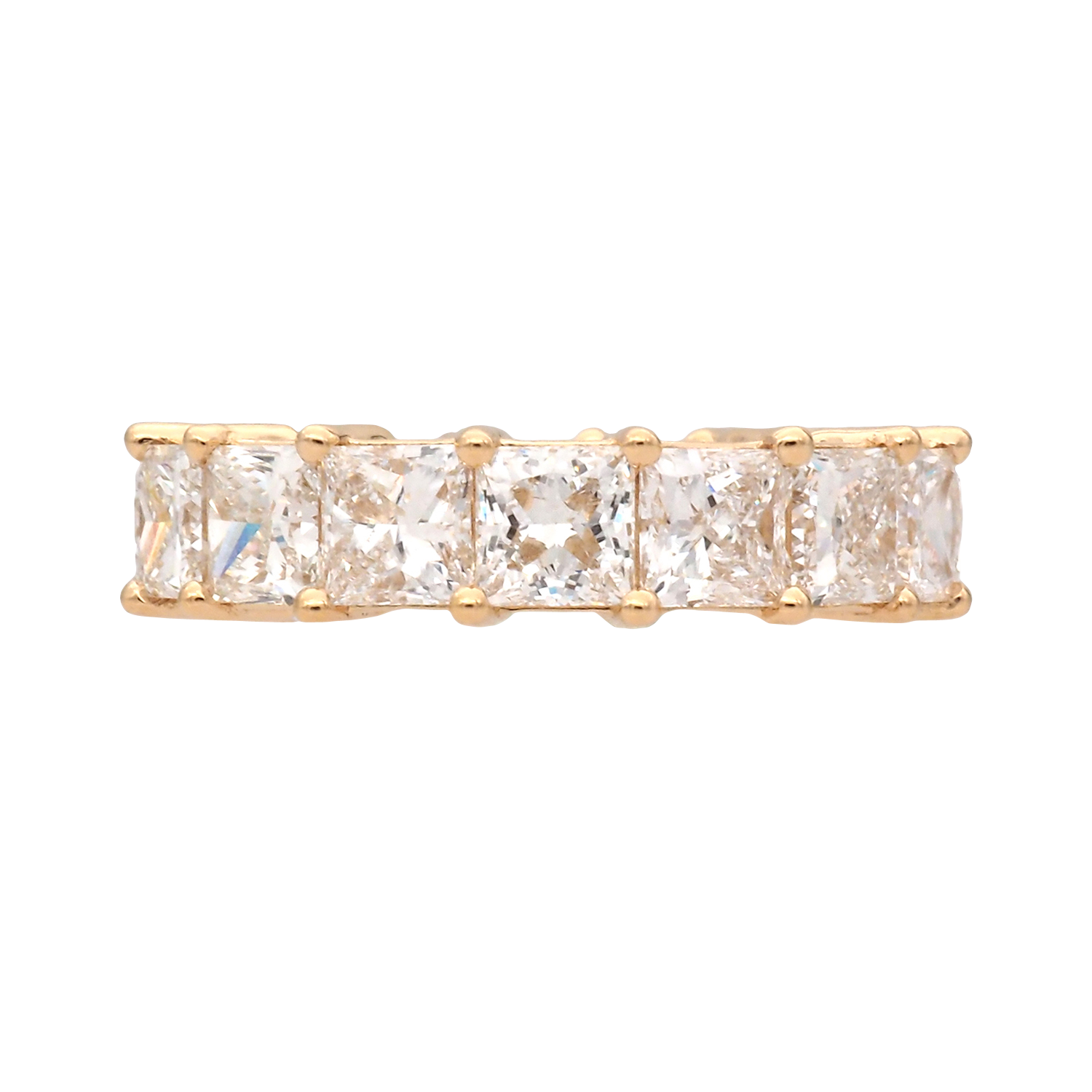 Elegant Yellow Gold Lab-Grown Diamond Eternity Band