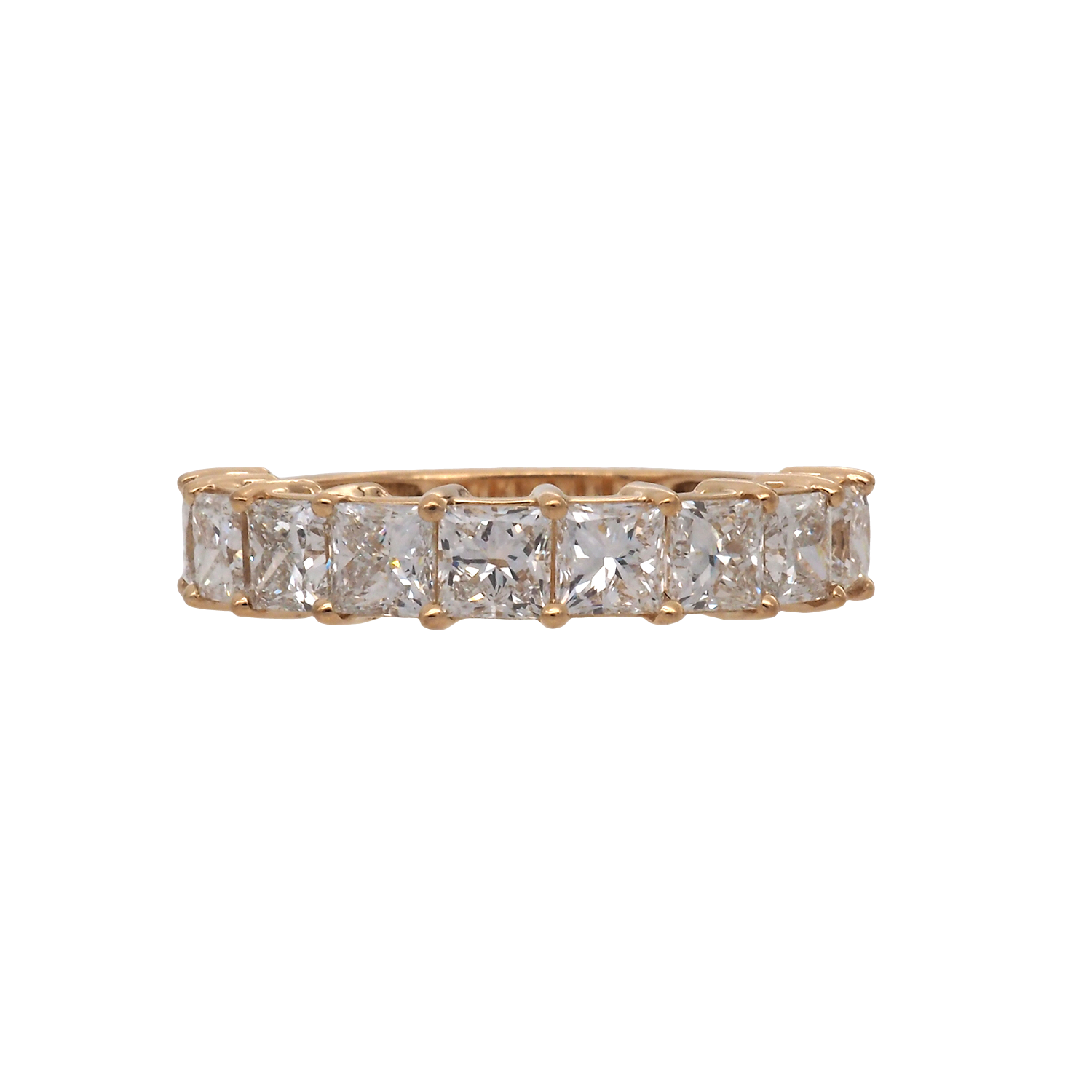 Elegant Lab-Grown Diamond Eternity Band in 18K Yellow Gold