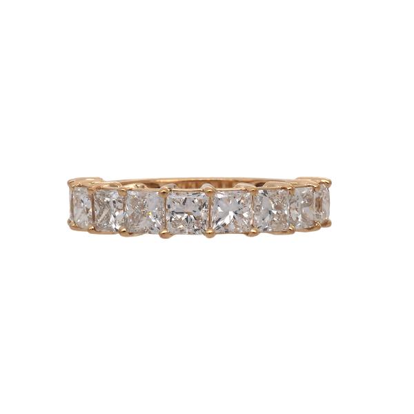 Elegant Lab-Grown Diamond Eternity Band in 18K Yellow Gold