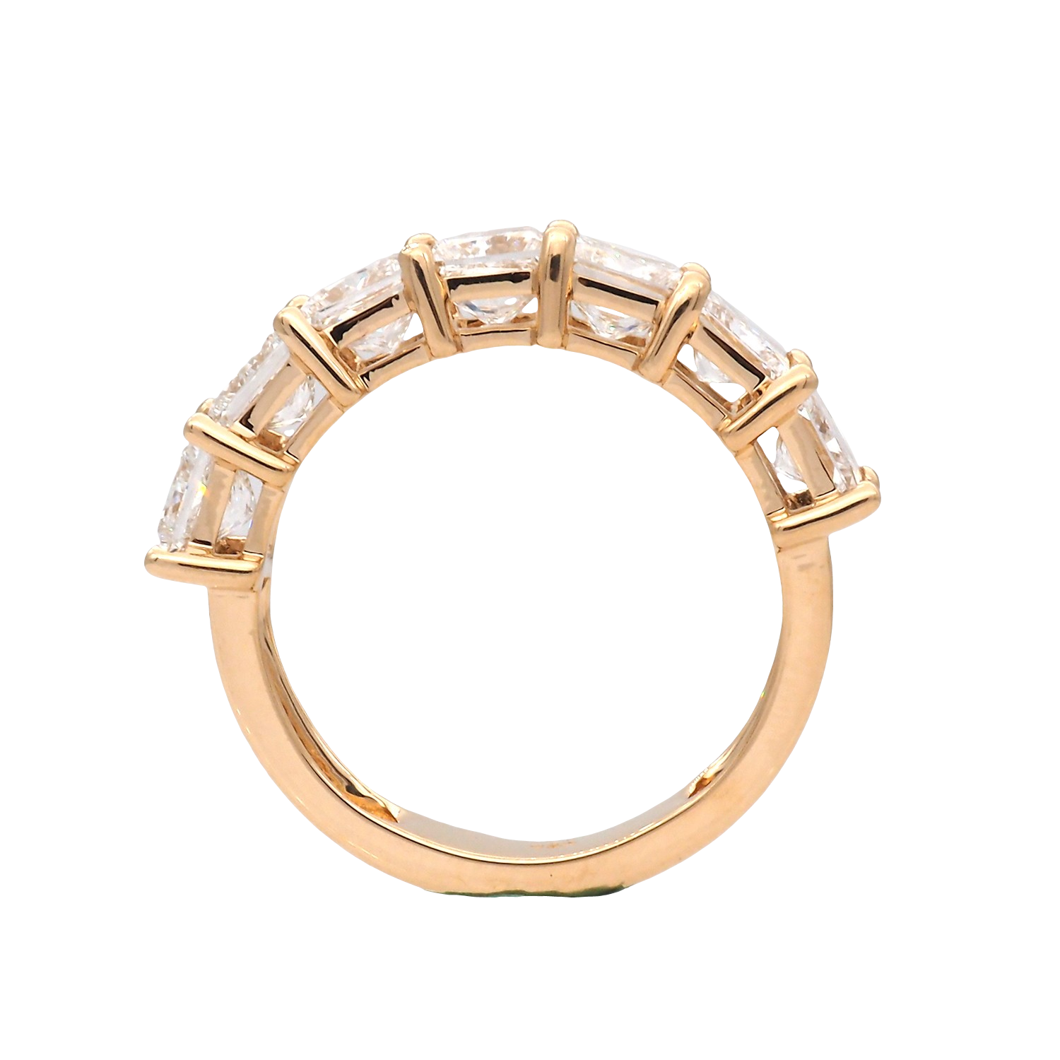 Elegant Princess Cut Diamond Full Eternity Ring