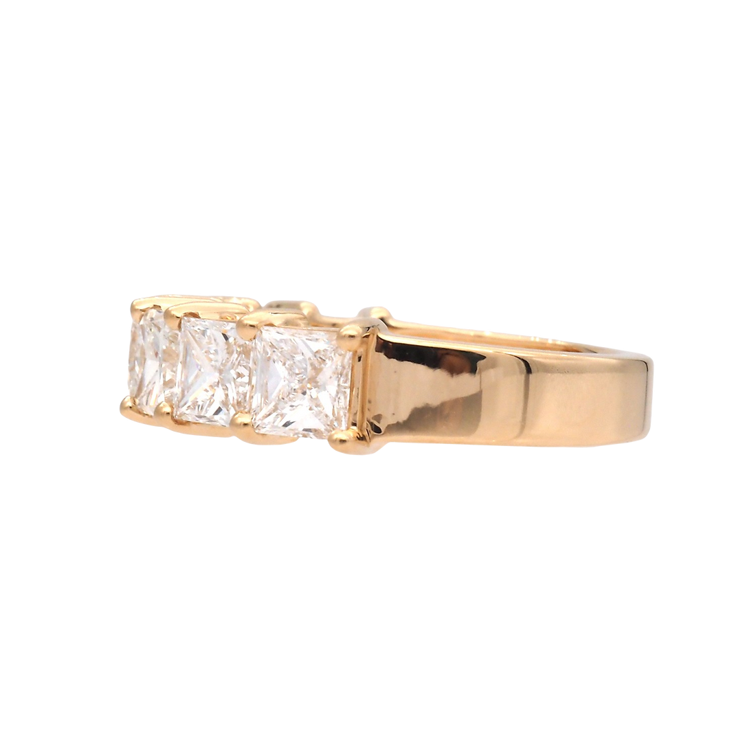 Elegant Princess Cut Diamond Full Eternity Ring