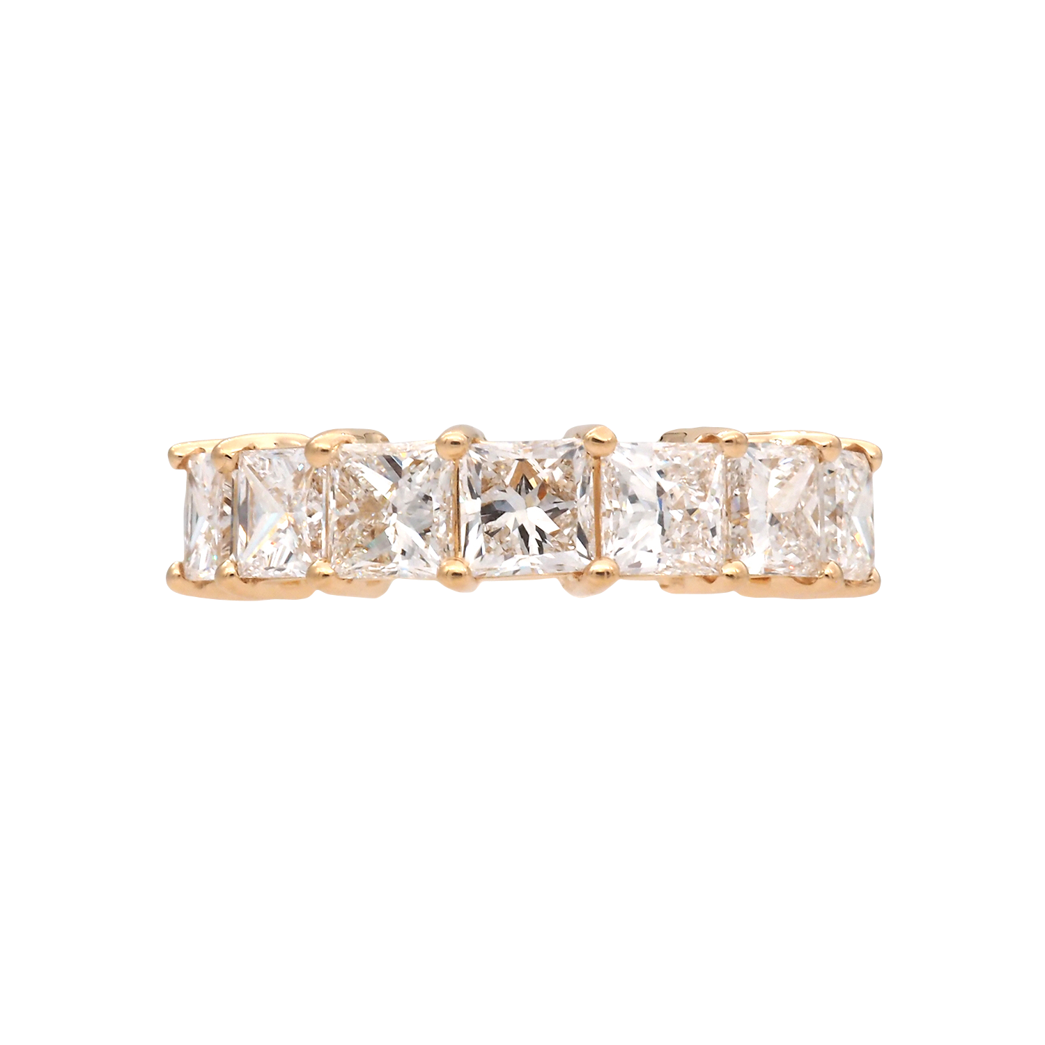 Elegant Princess Cut Diamond Full Eternity Ring