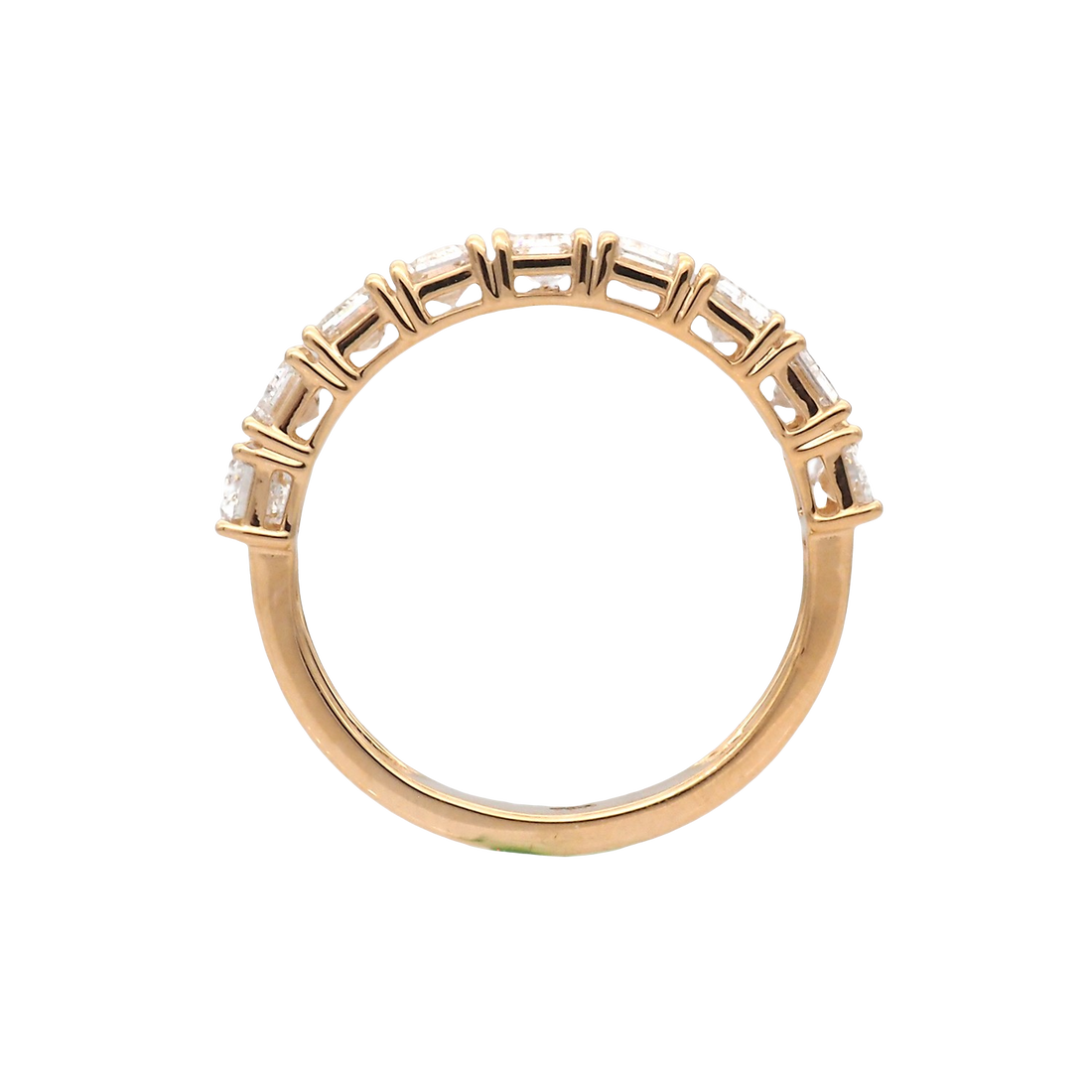 Elegant Emerald Cut Lab-Grown Diamond Eternity Band