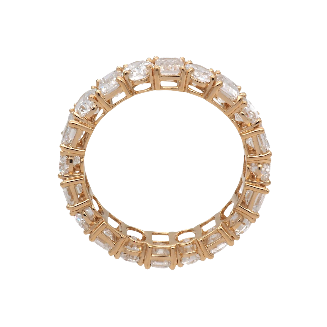Mixed-Cut Lab-Grown Diamond Eternity Band in 18K Yellow Gold