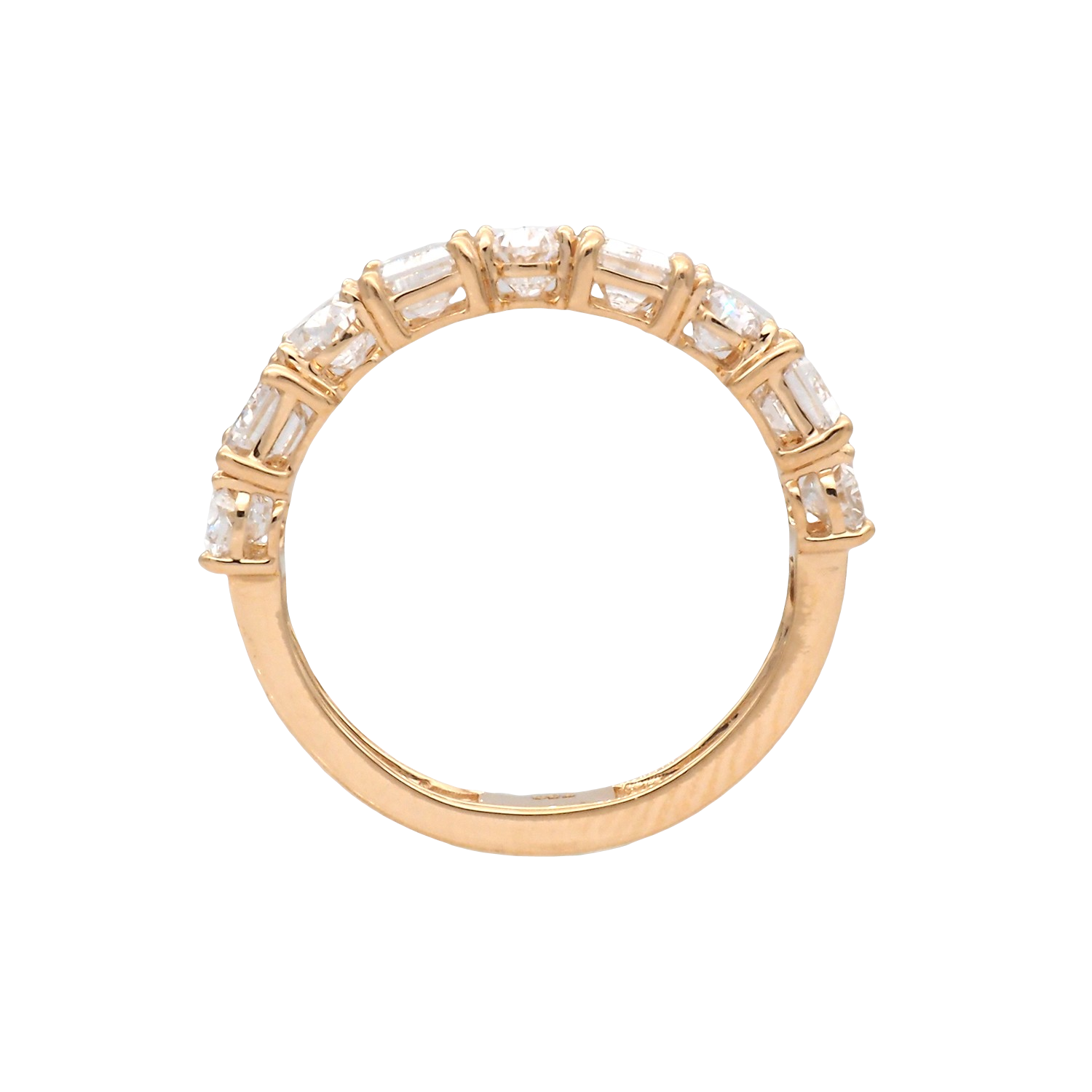 Elegant Yellow Gold Lab-Grown Diamond Band