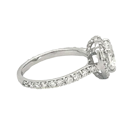 Heart-Shaped Halo Lab-Grown Diamond Ring