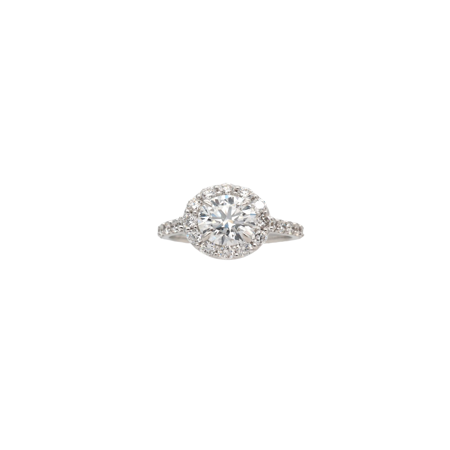 Round Halo Lab-Grown Diamond Ring