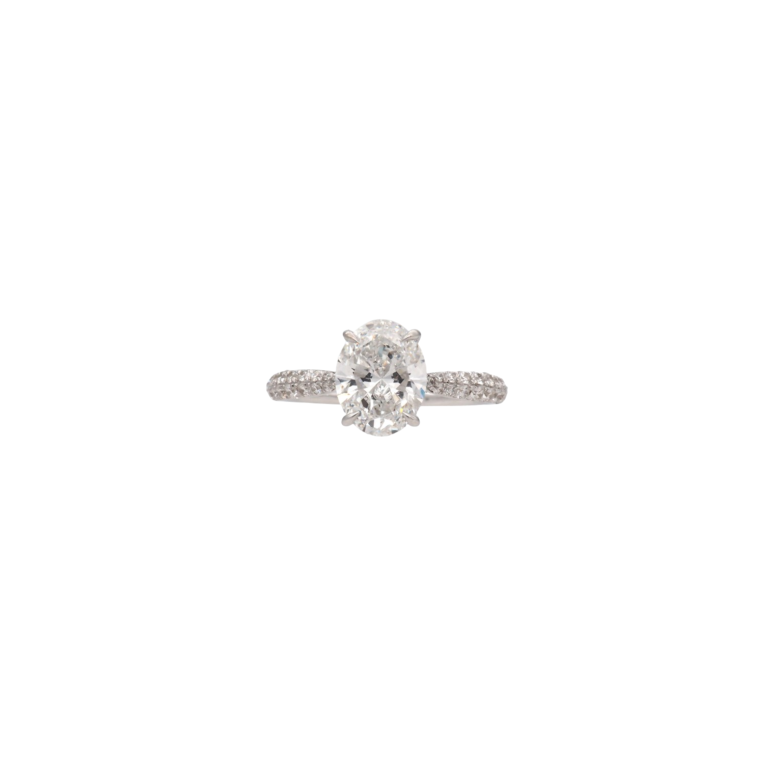 Elegant Oval Lab-Grown Diamond Ring