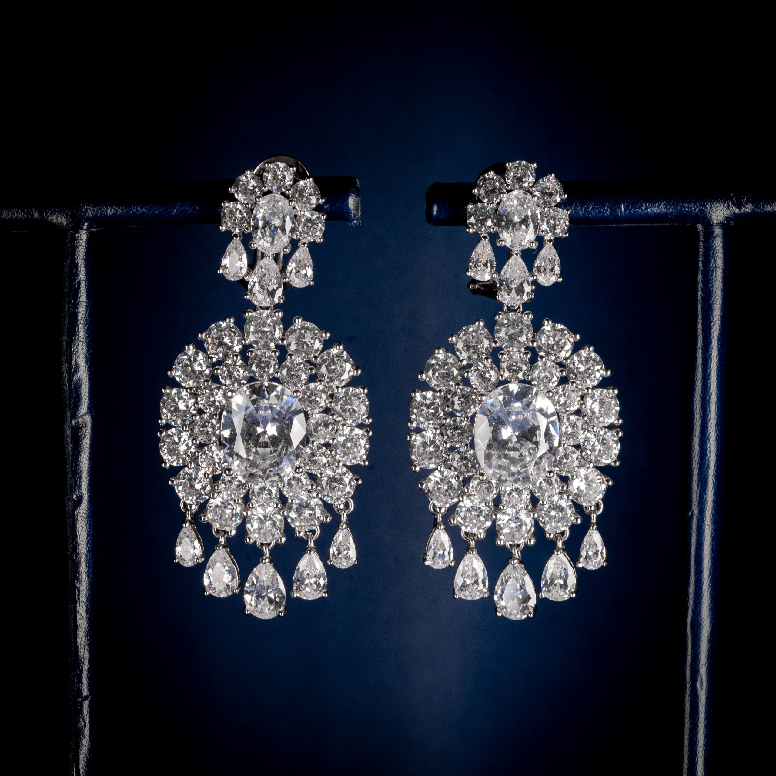 Crystal Royale Zircon Chandelier Earrings