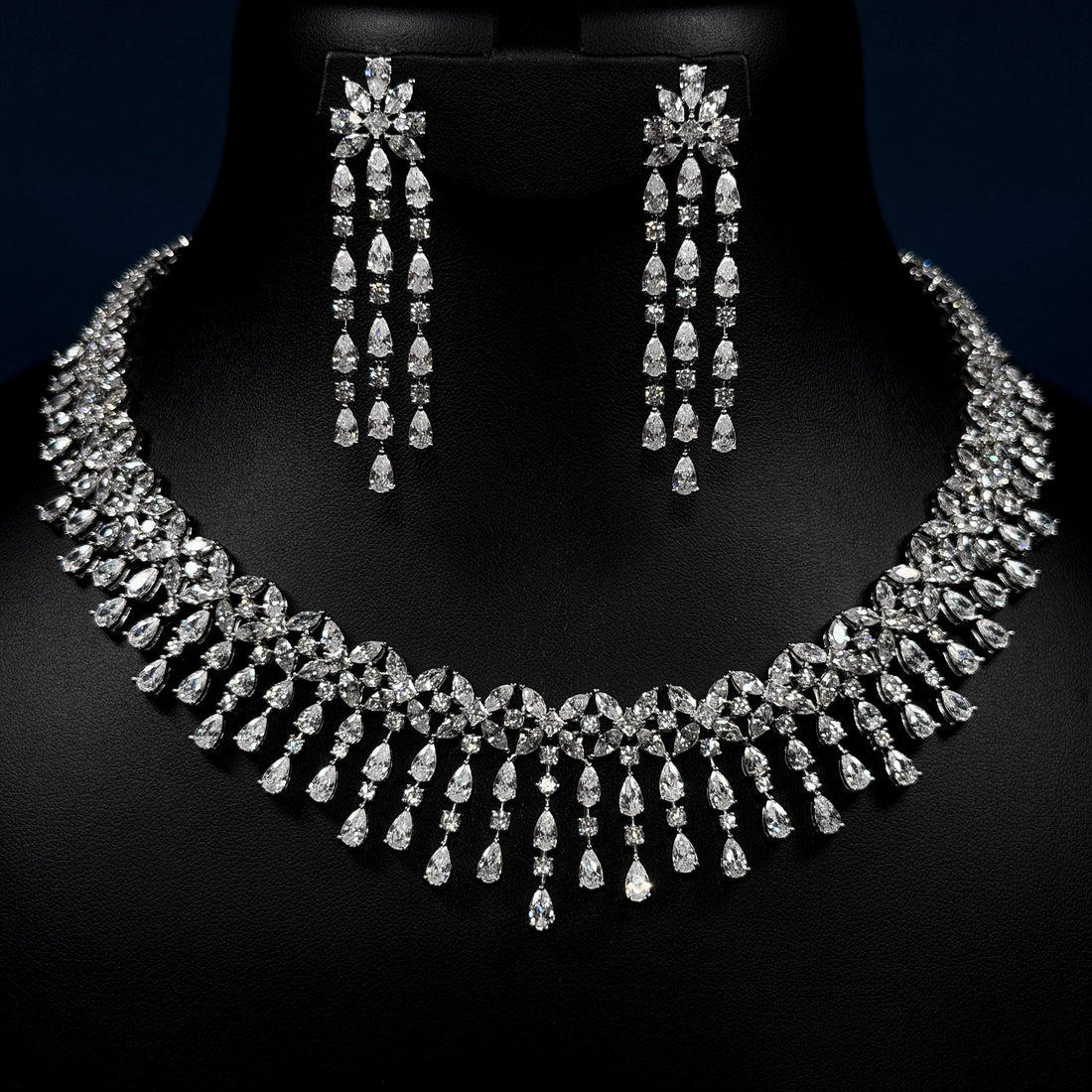 Imperial Blossom White Zircon Full Set