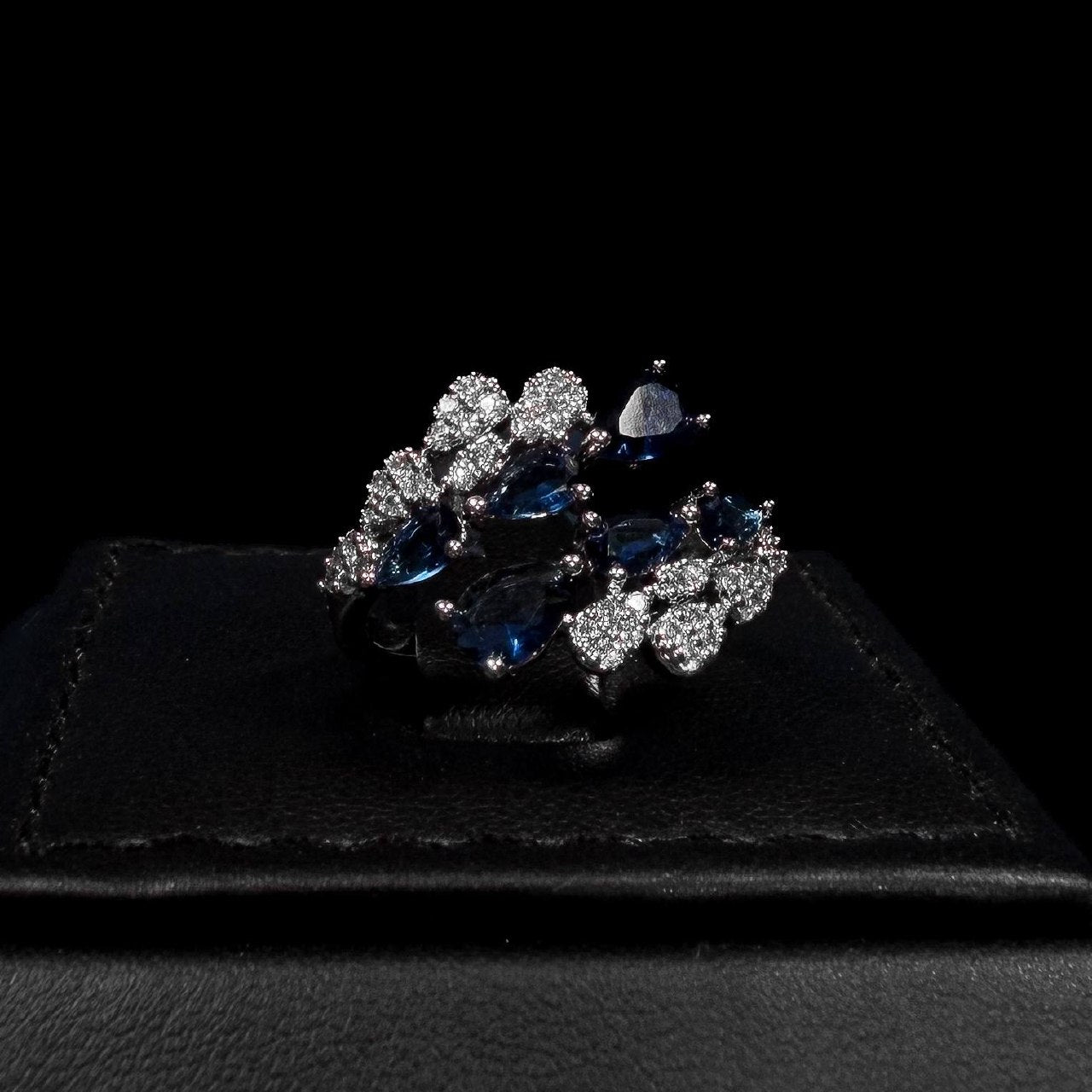 Midnight Cascade Blue Zircon Full Set