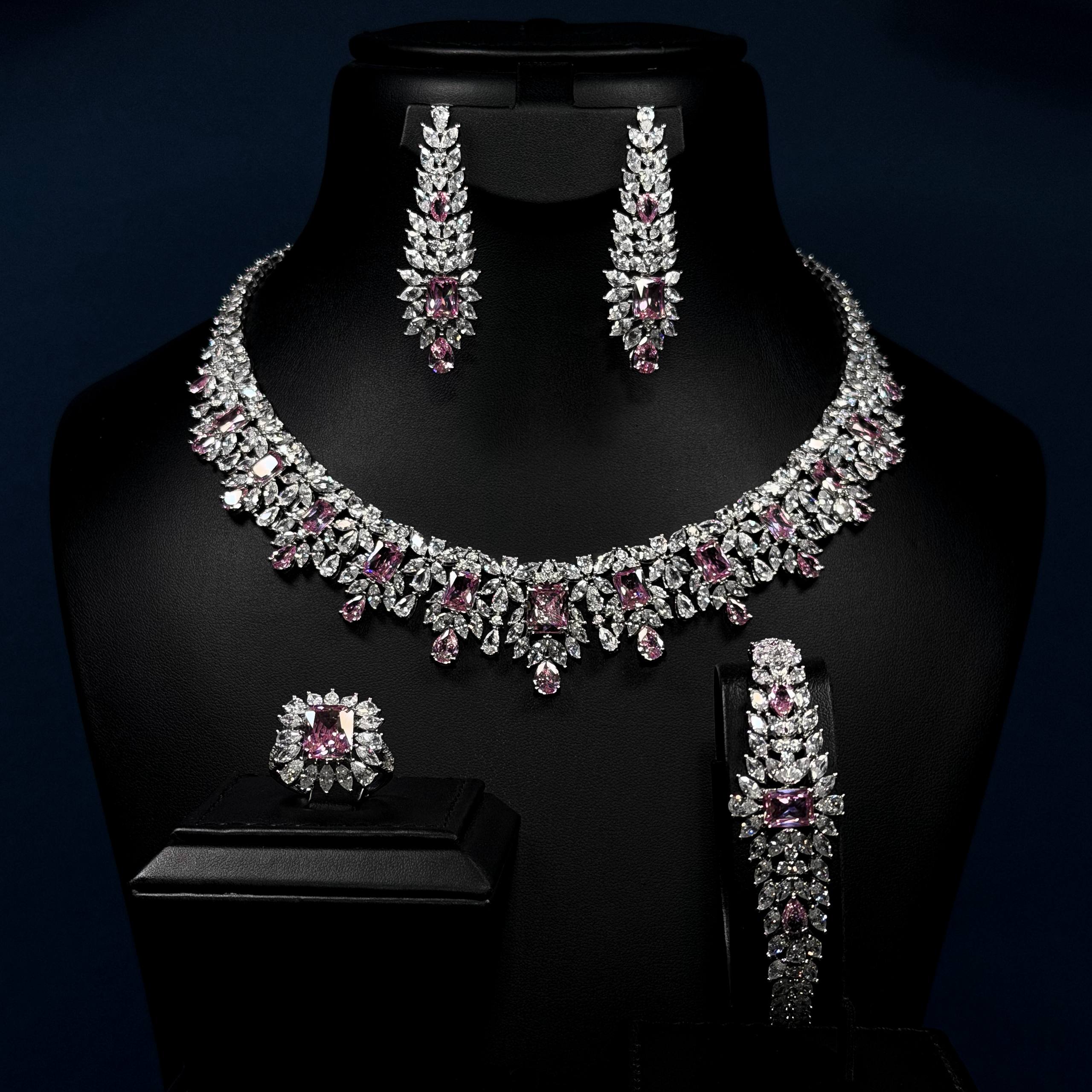 Rose Majesty Pink Zircon Full Set