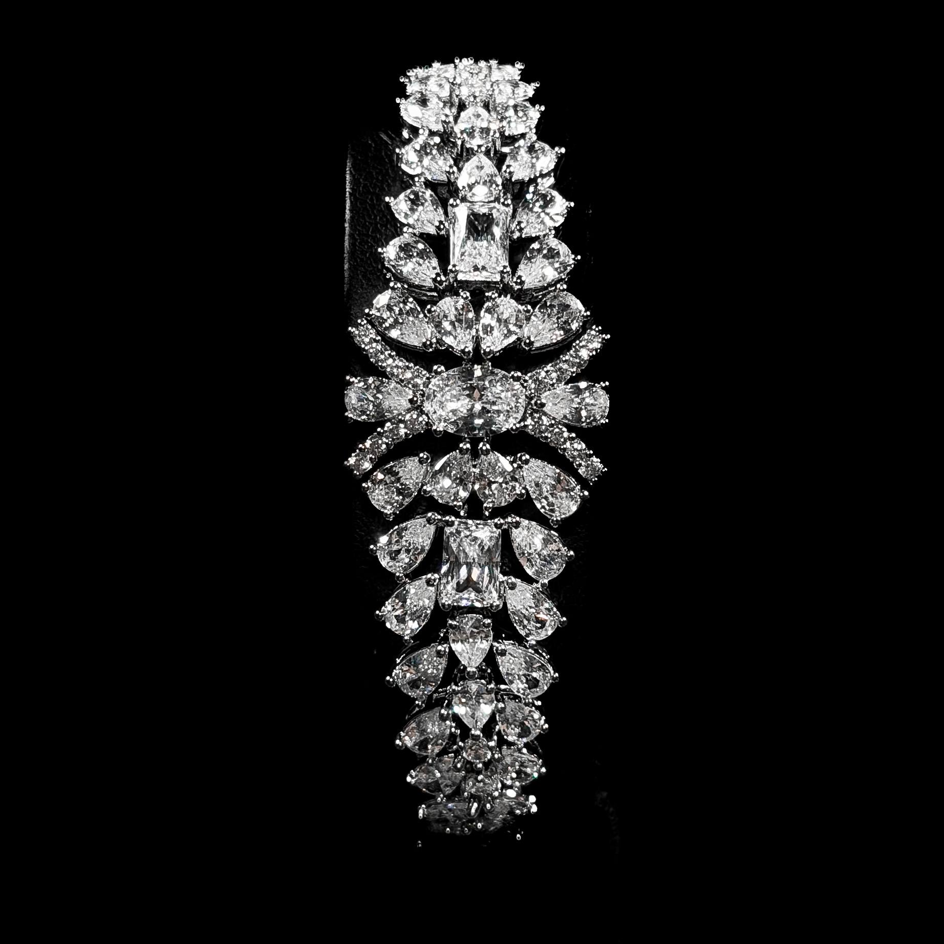 Majestic Fringe White Zircon Full Set