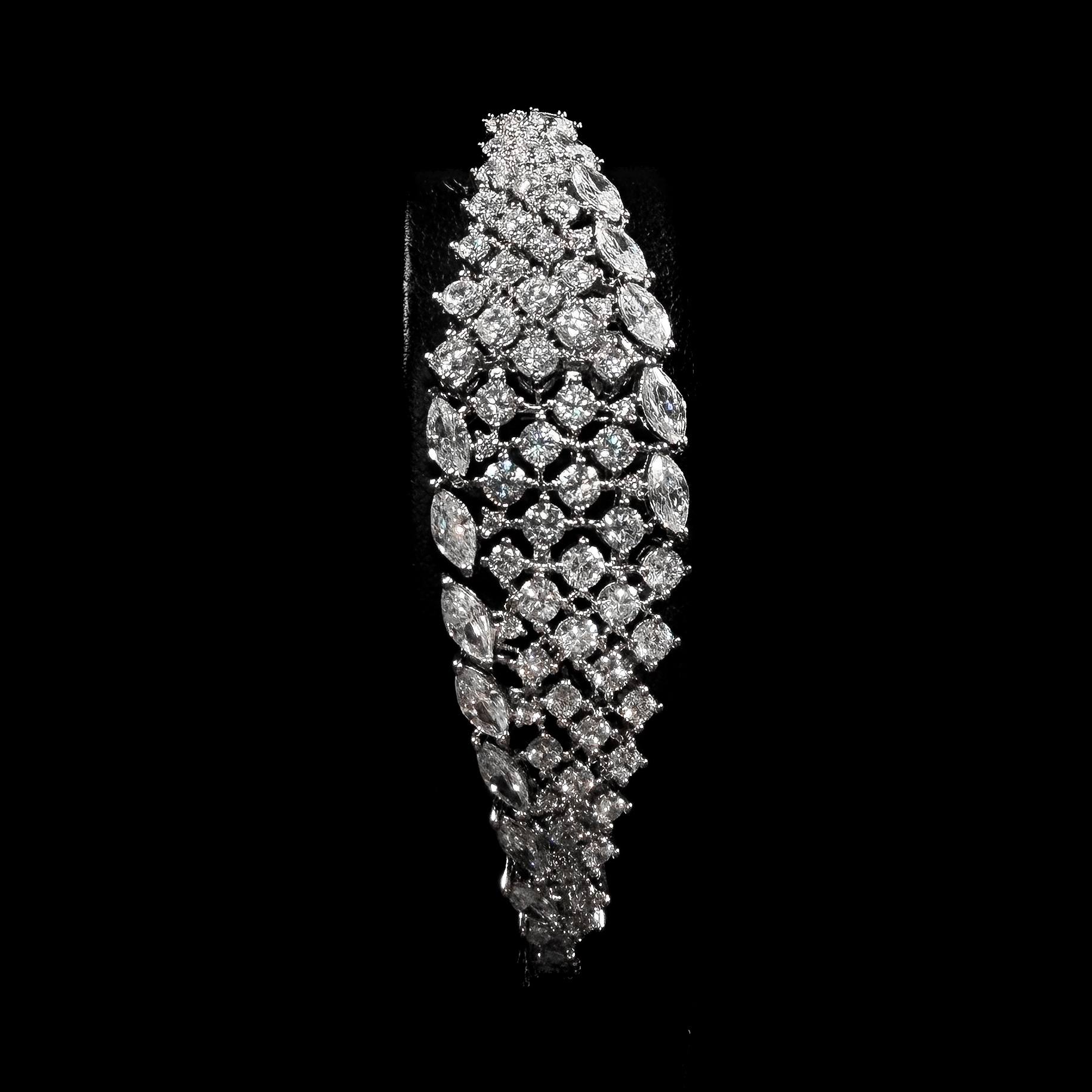 Monarch Tassel White Zircon Full Set