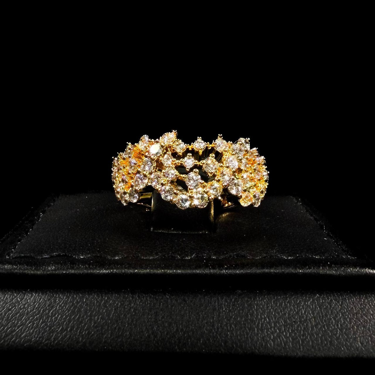 Gilded Lace White Zircon - Gold Plated Full Set