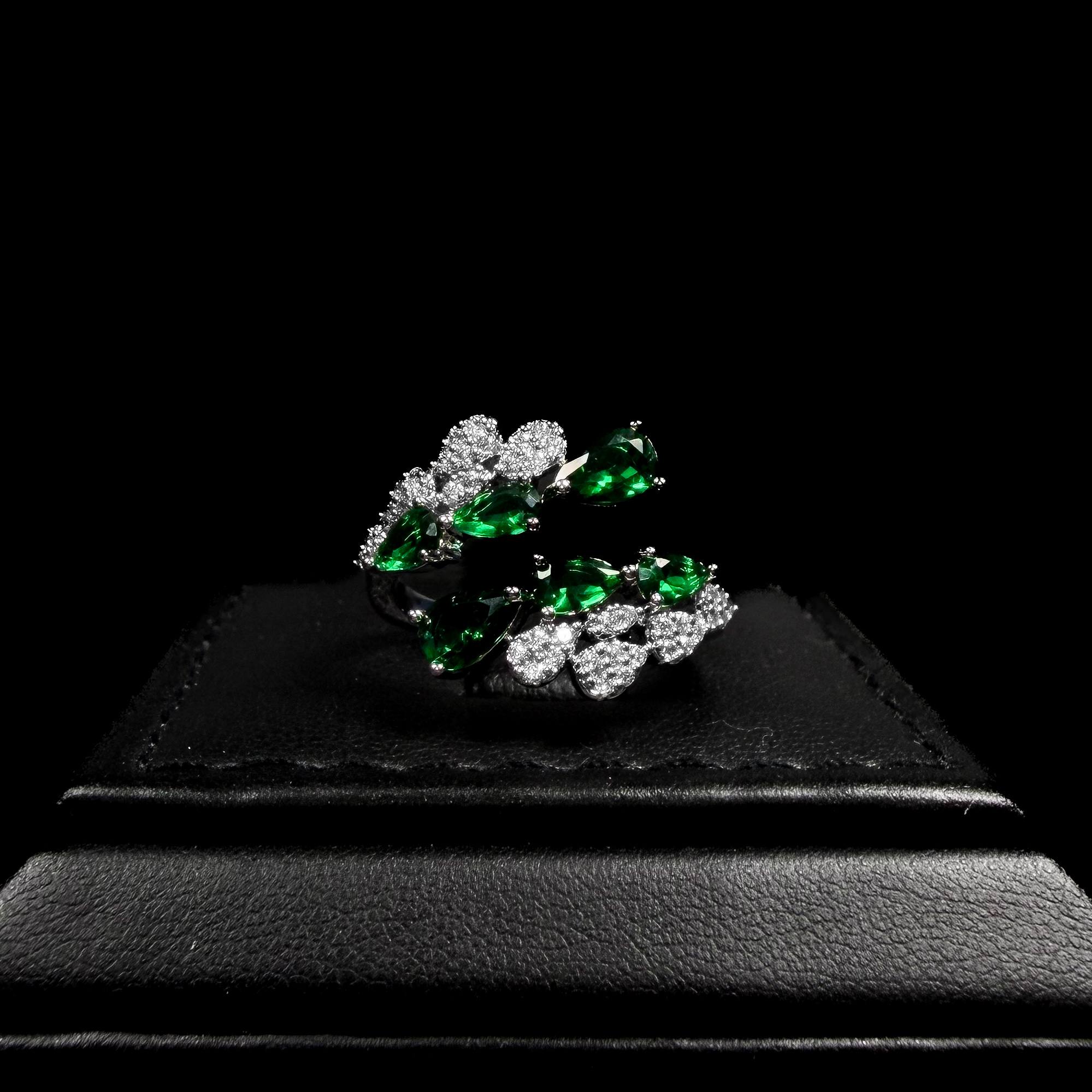 Emerald Cascade Green Zircon Full Set