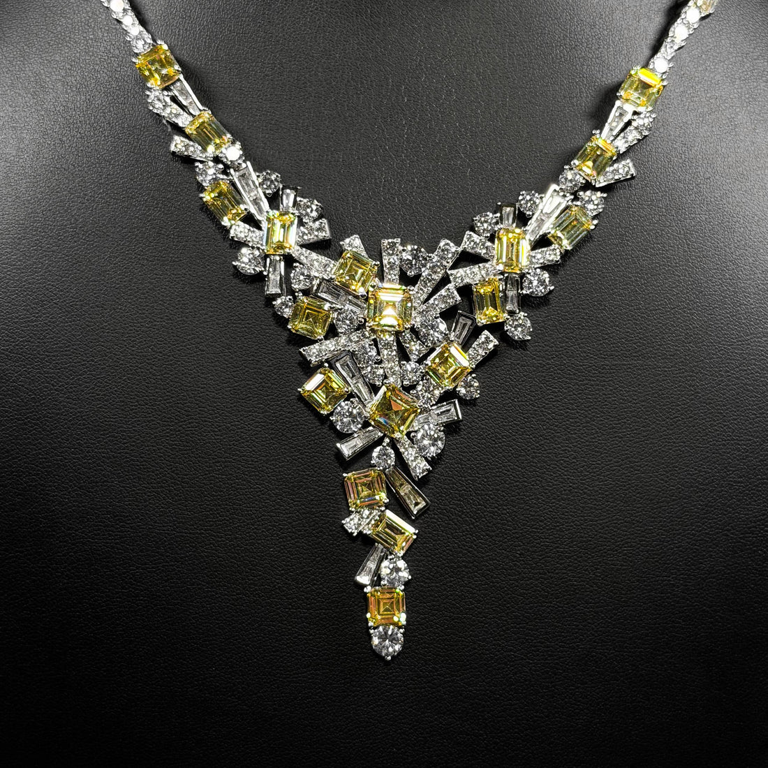 Solar Prism Yellow & White 925 Silver Set