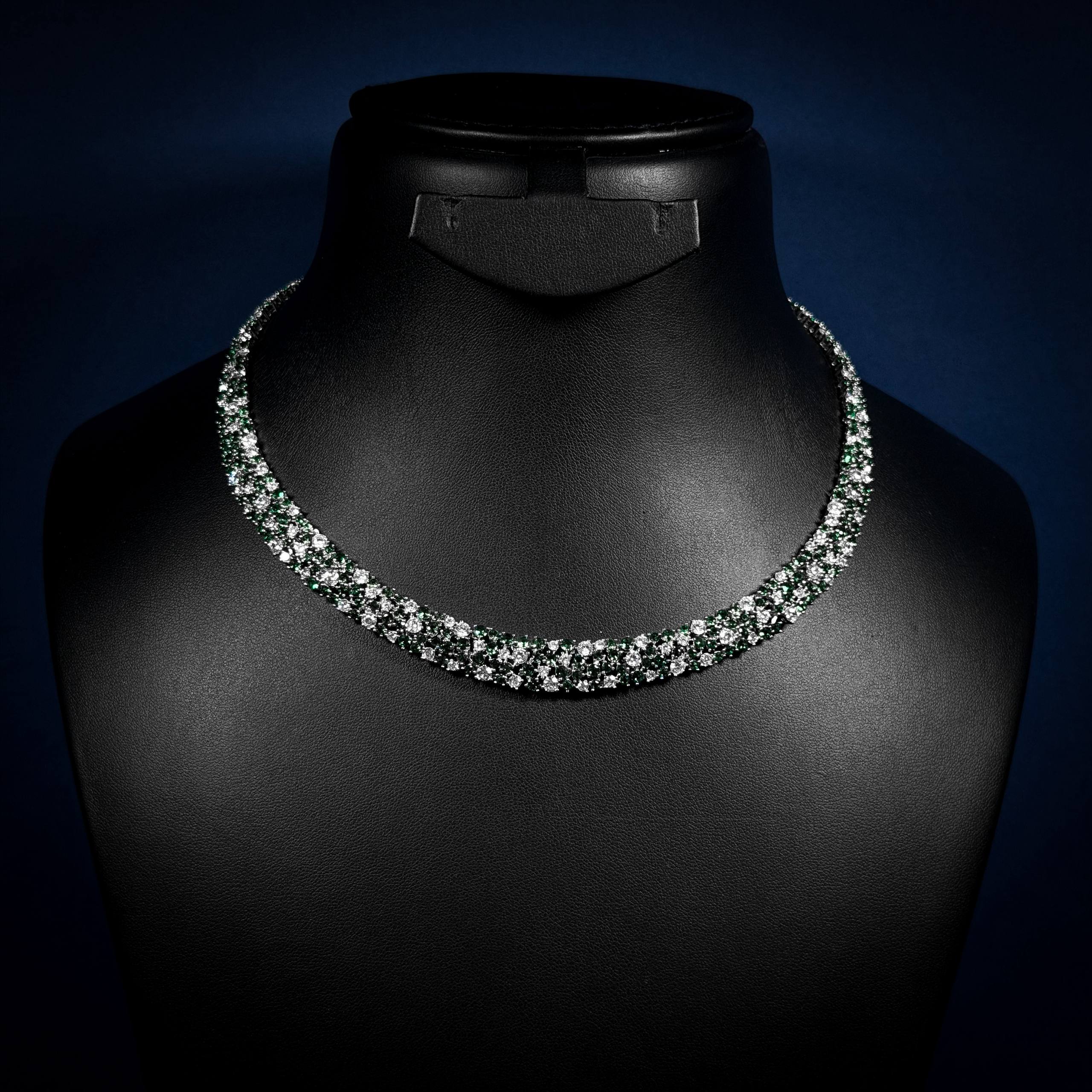 Emerald Cascade Green Zircon Full Set