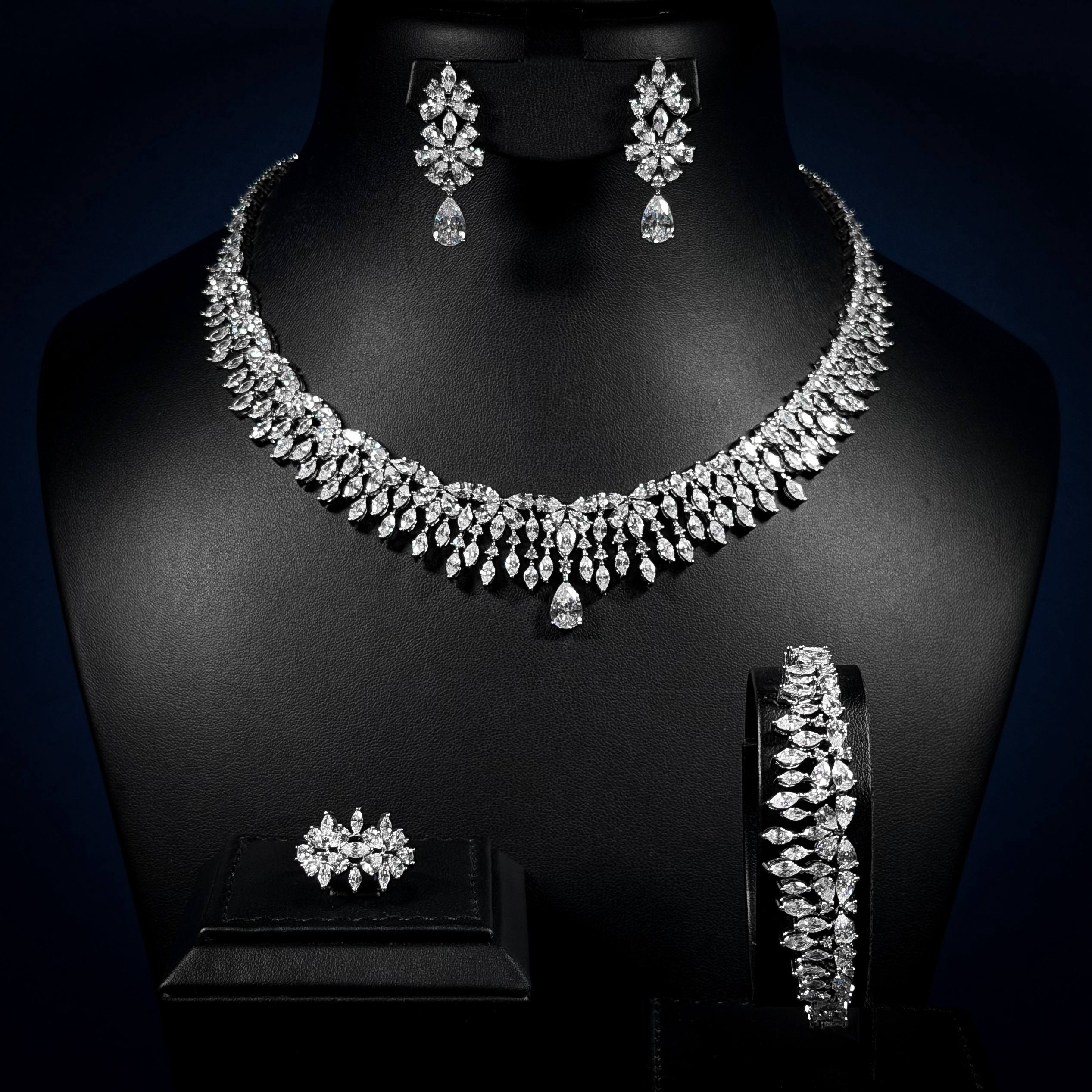 Seraphine Drop White Zircon Full Set