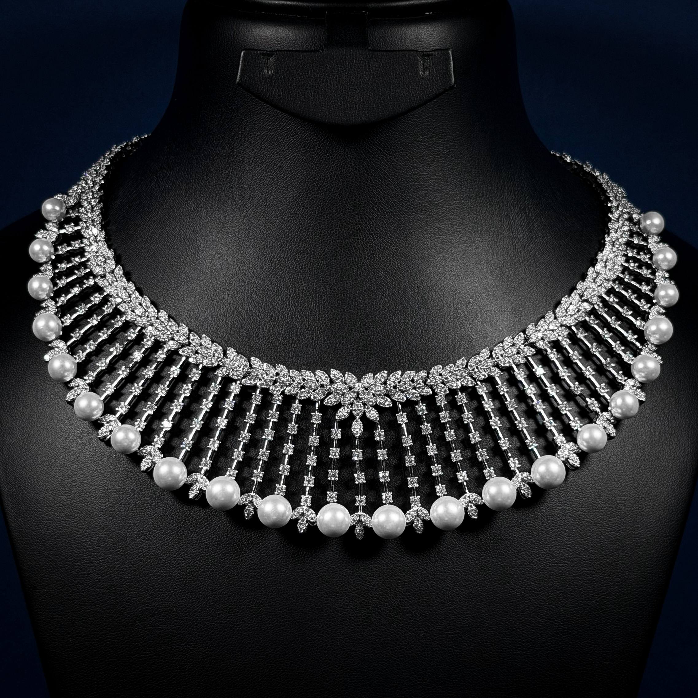 Imperial Pearl Cascade White Zircon Full Set