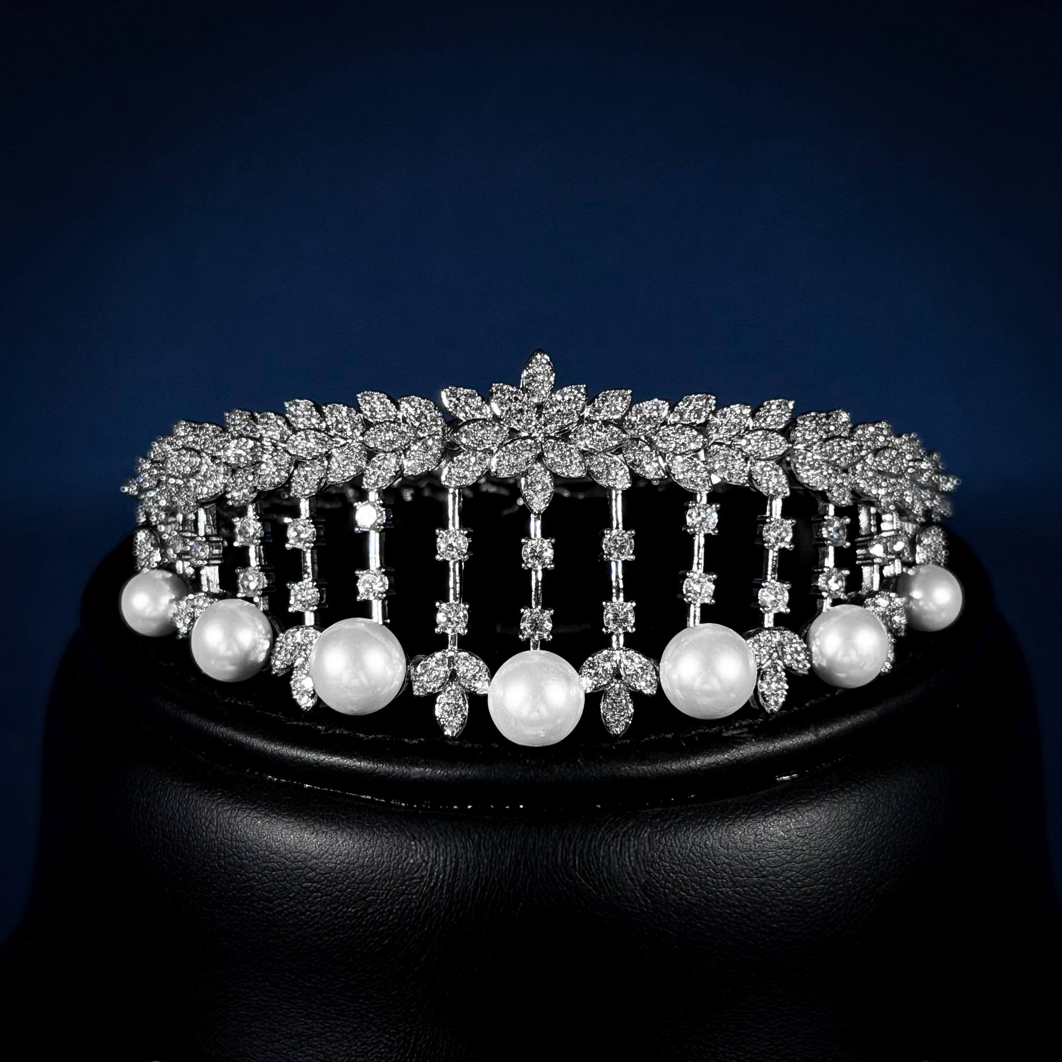 Imperial Pearl Cascade White Zircon Full Set