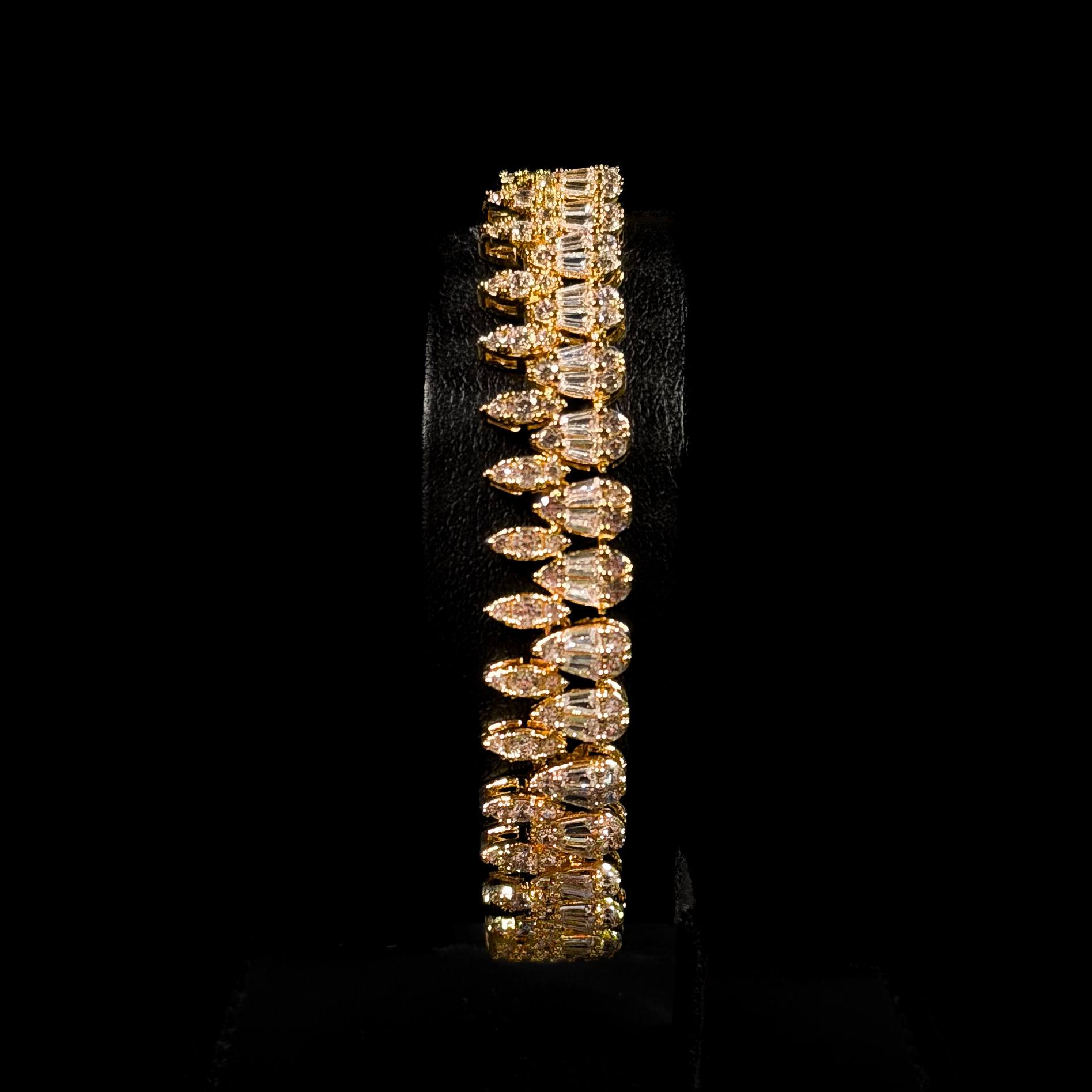 Aurelia Cascade White Zircon - Gold Plated Full Set