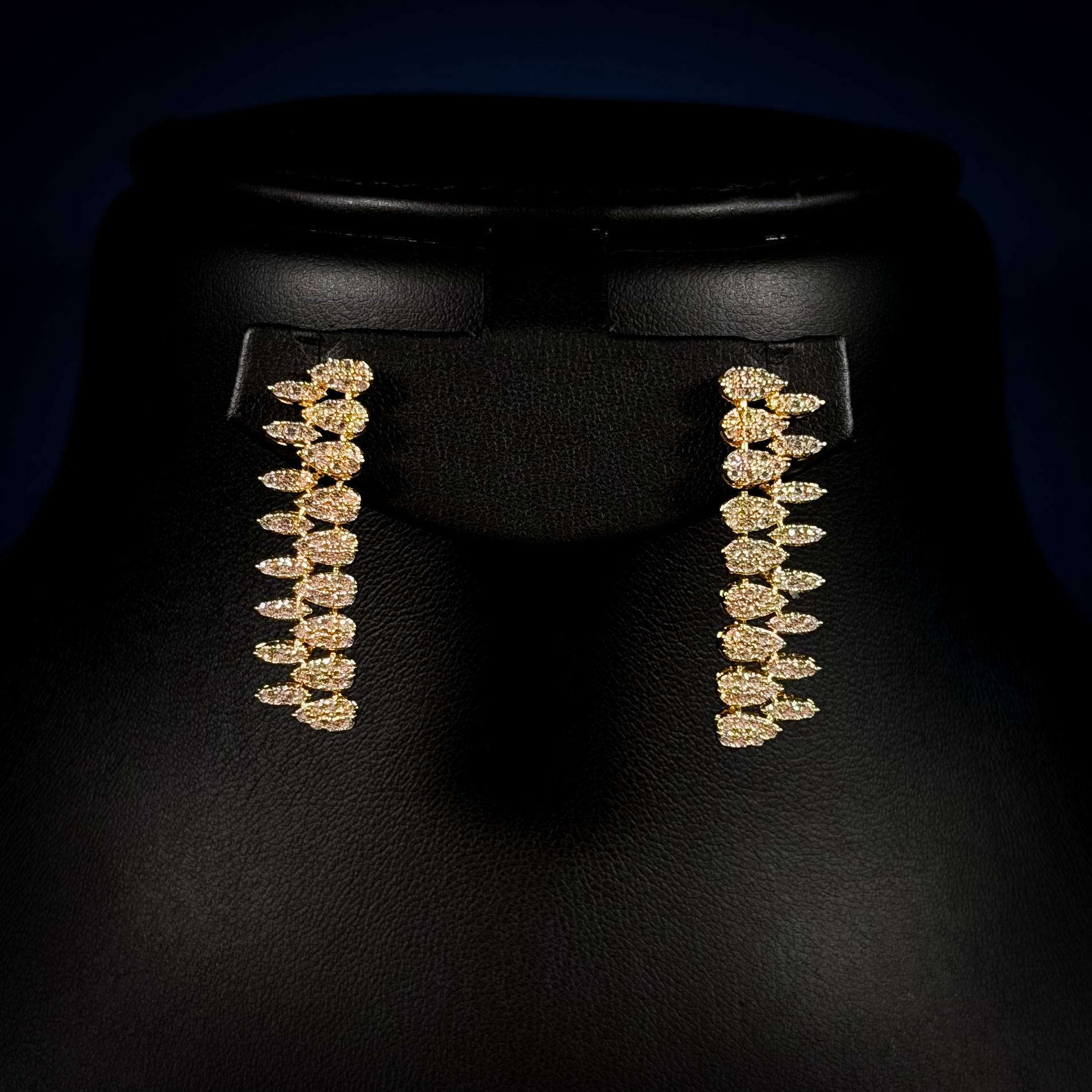 Aurelia Cascade White Zircon - Gold Plated Full Set