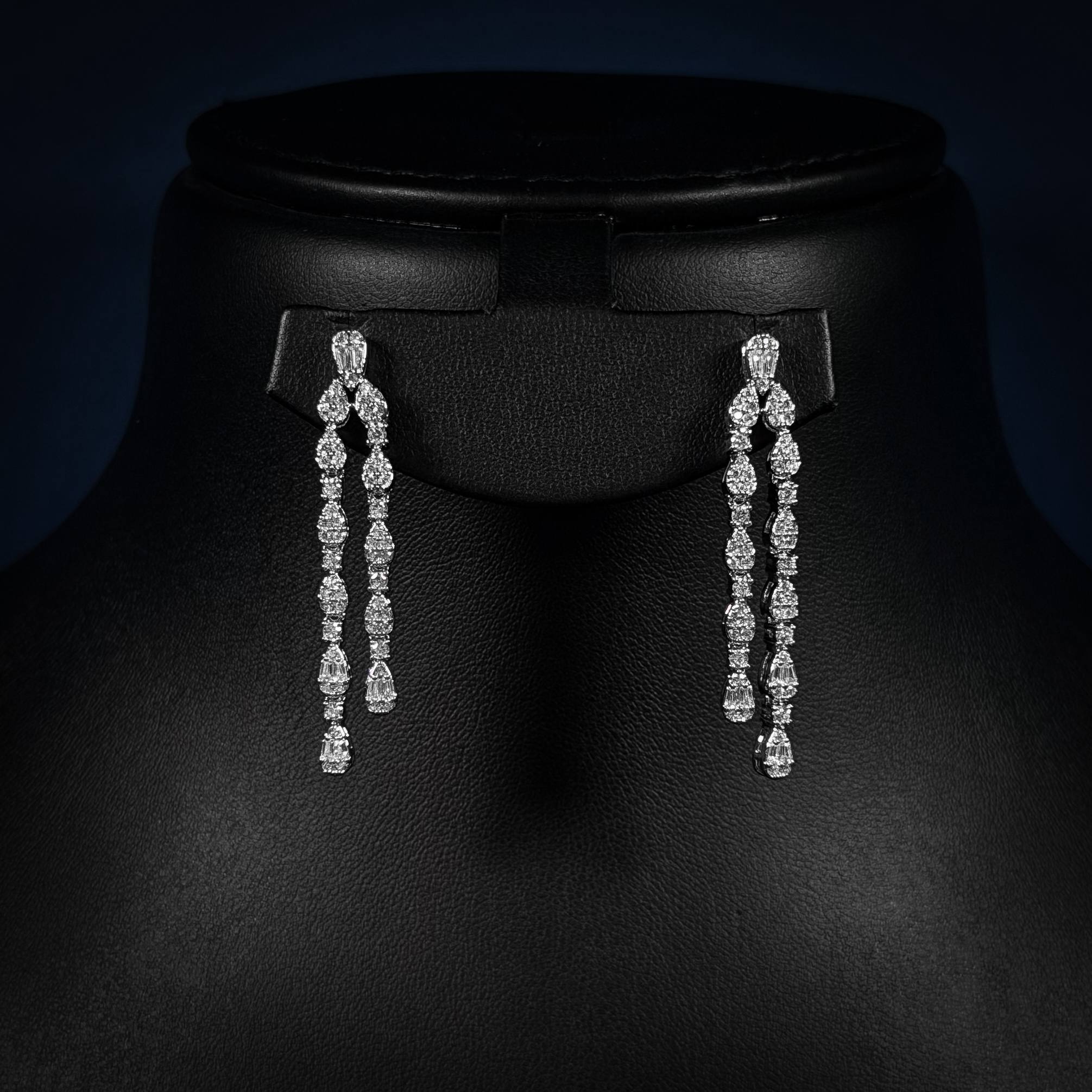 Luminous Cascade White Zircon Full Set