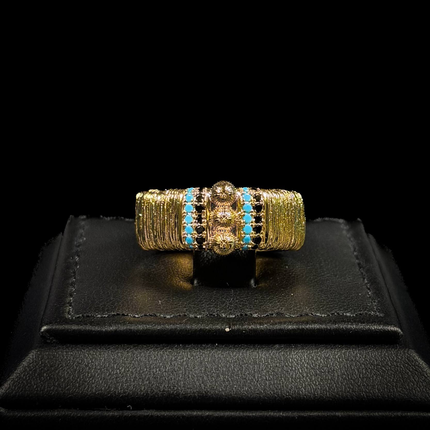 Royal Azure Zircon Gold Plated Full Set