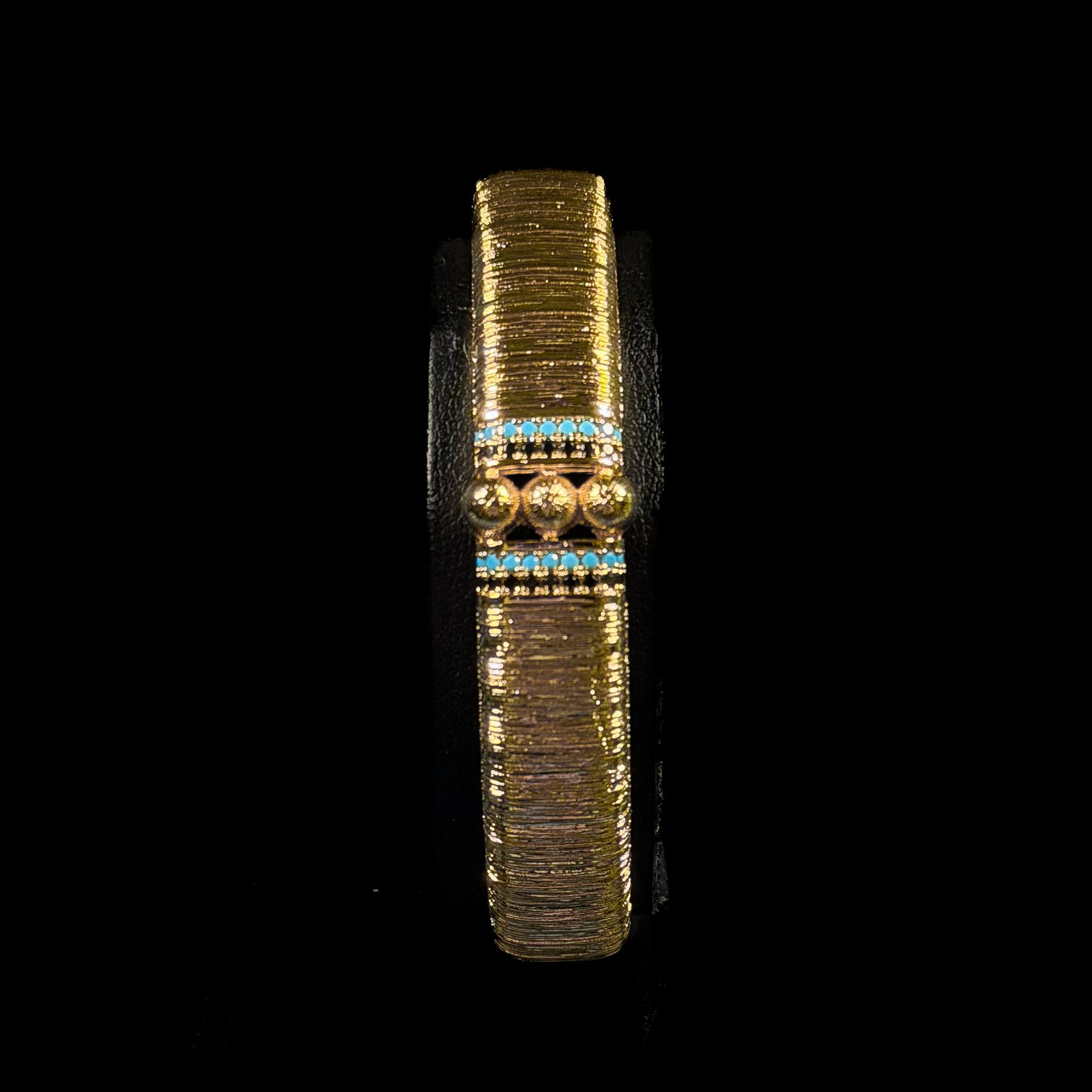 Royal Azure Zircon Gold Plated Full Set