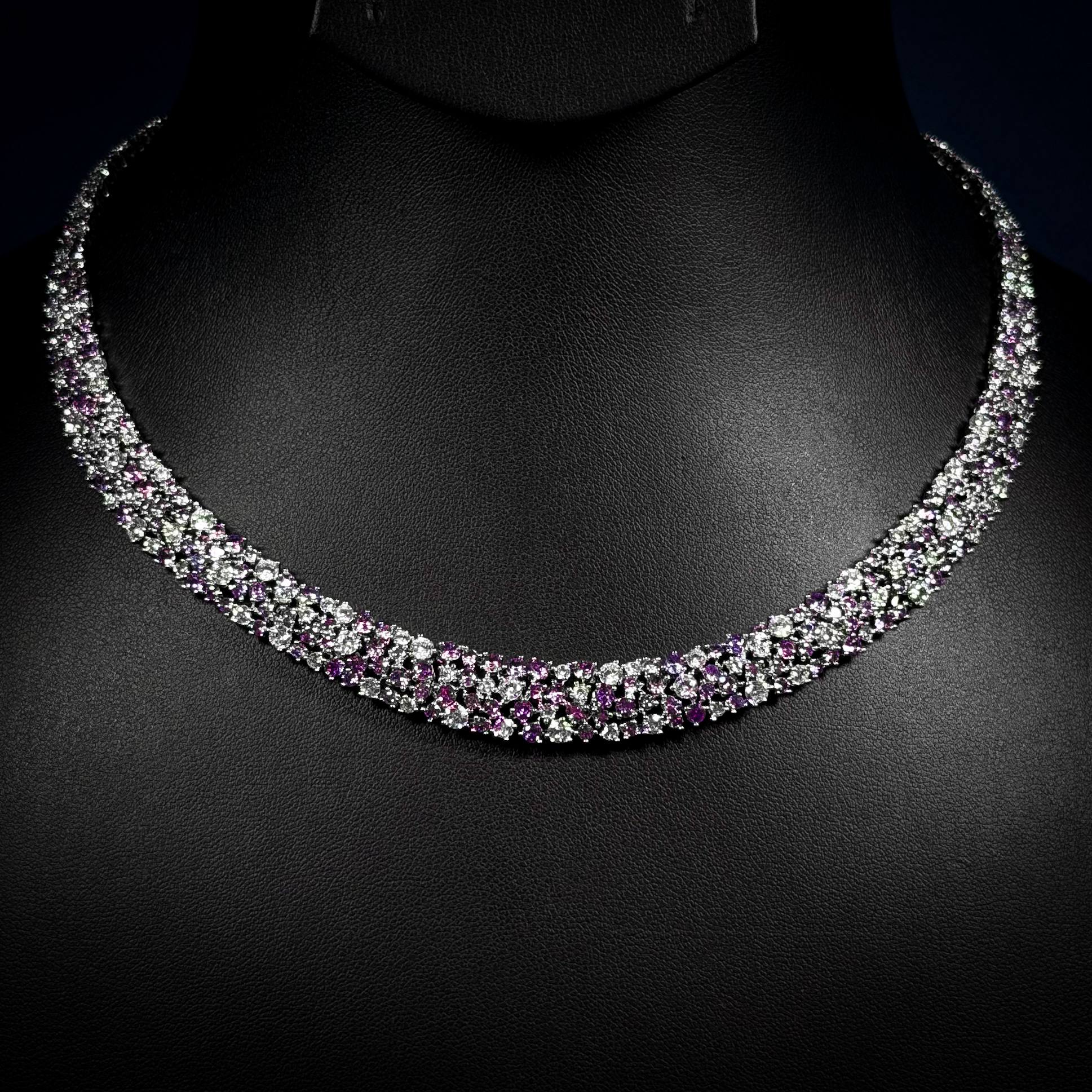 Amethyst Glow Purple Zircon Full Set