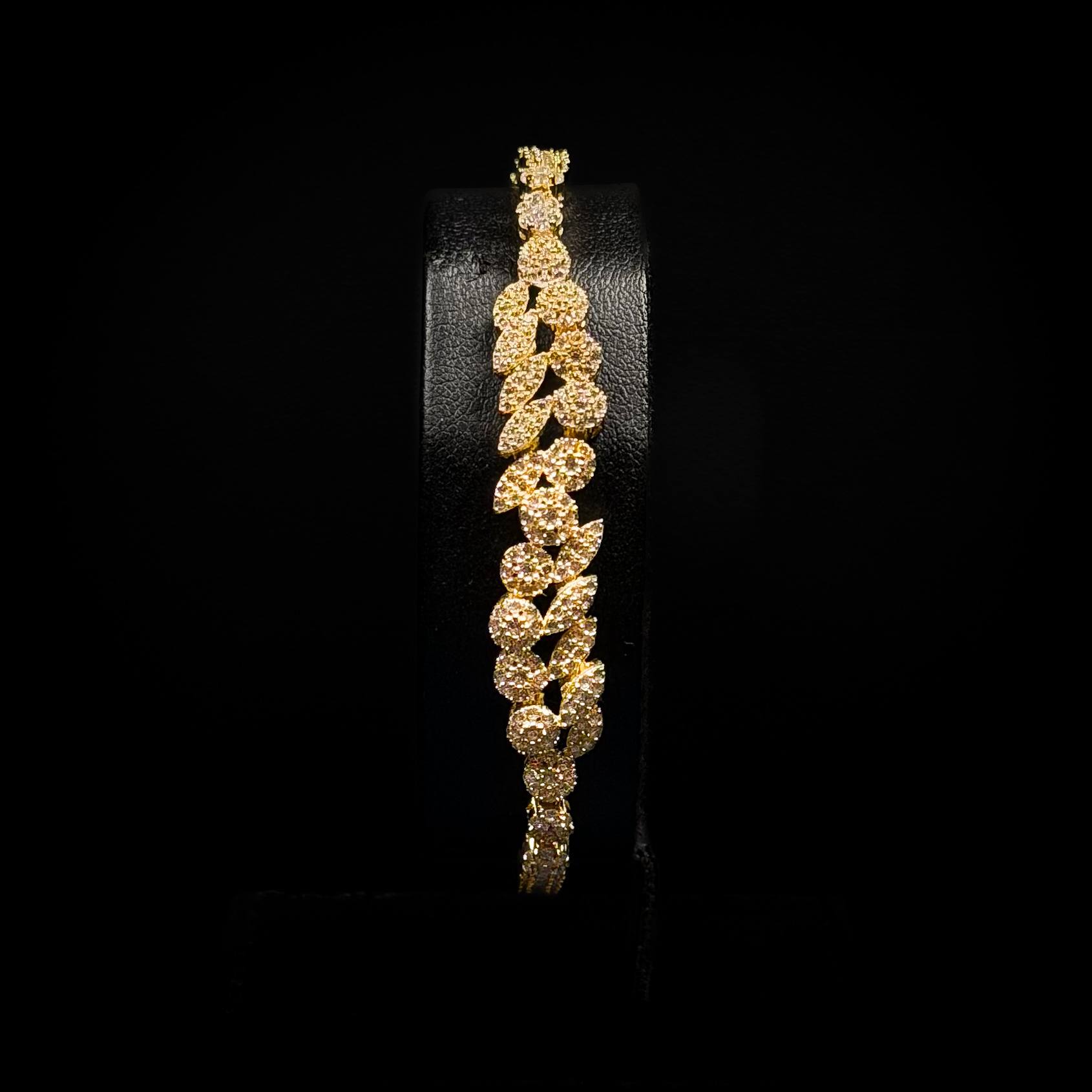 Gilded Laurel White 925 Silver Full Set