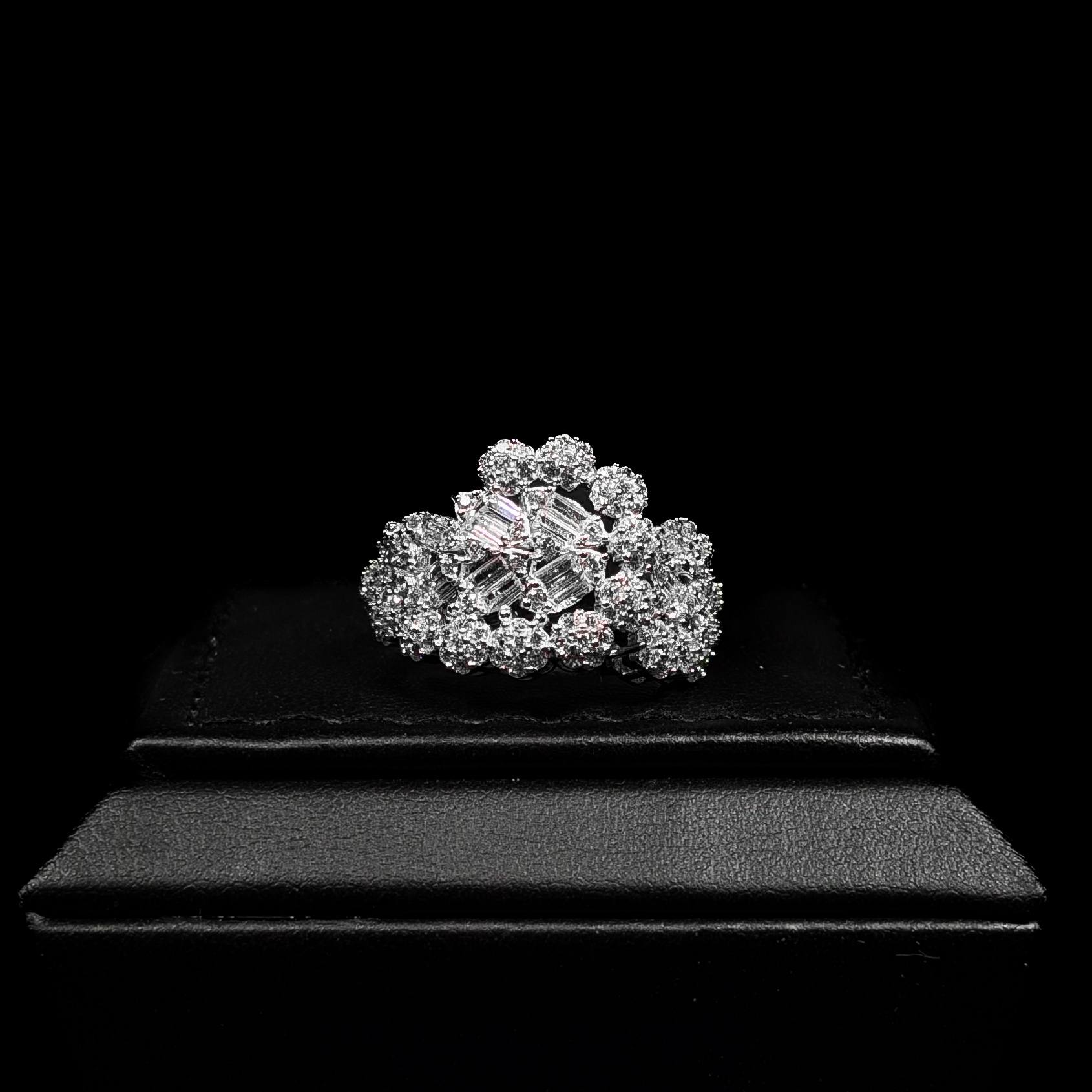 Crystal Plume White 925 Silver Full Set
