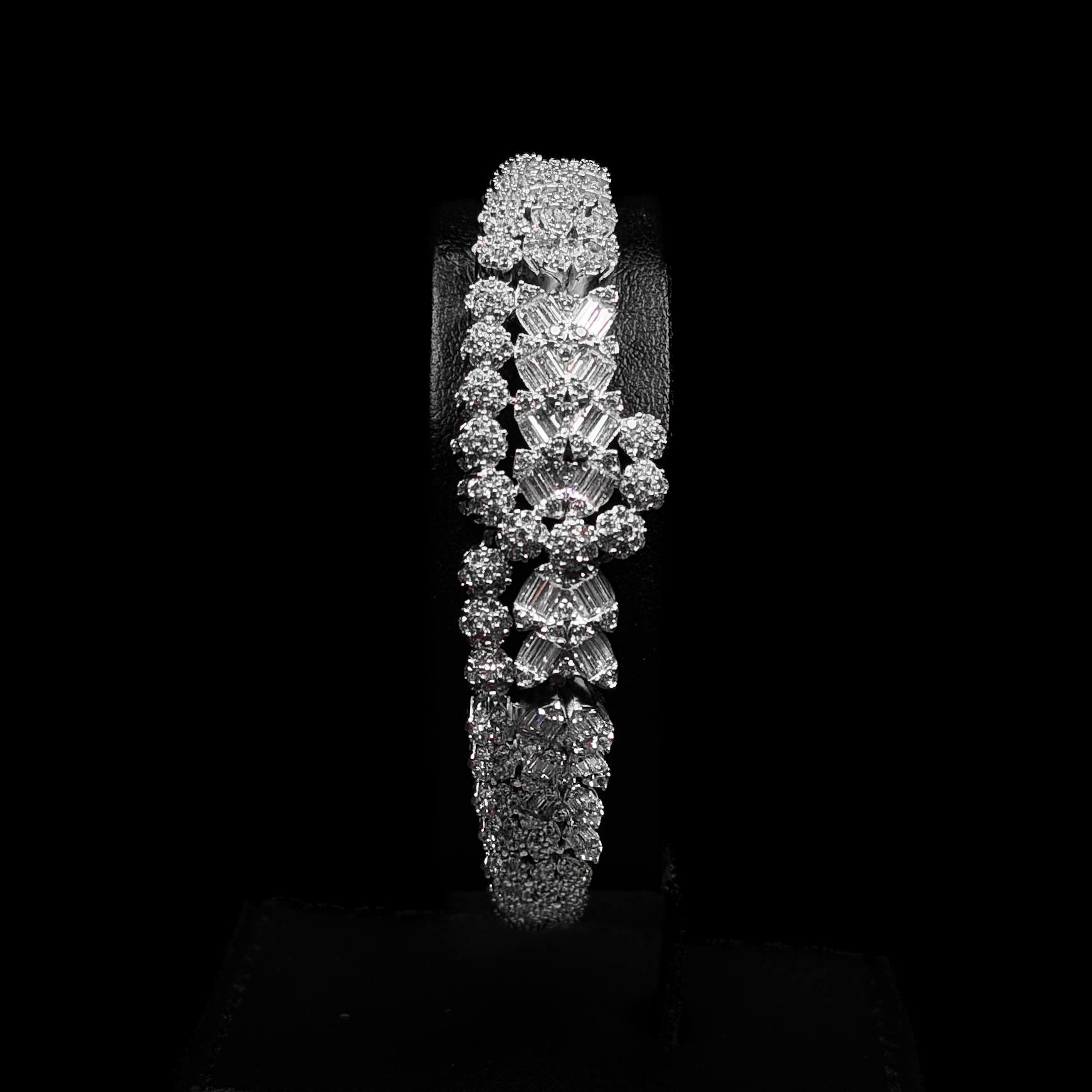 Crystal Plume White 925 Silver Full Set
