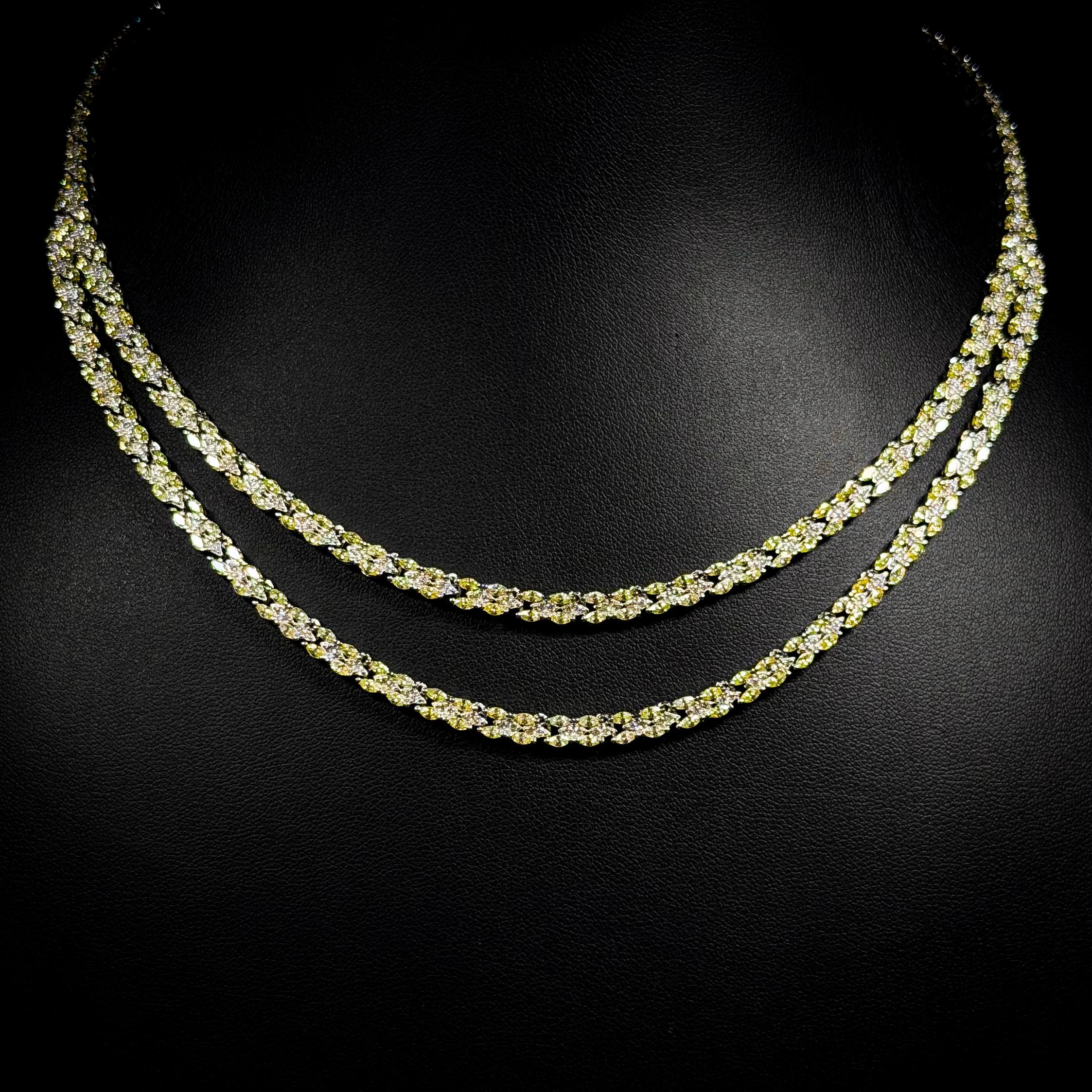 Duo Radiance Yellow & White 925 Silver Full Set