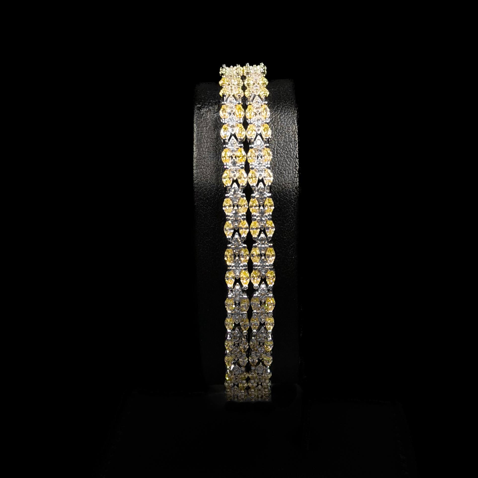 Duo Radiance Yellow & White 925 Silver Full Set
