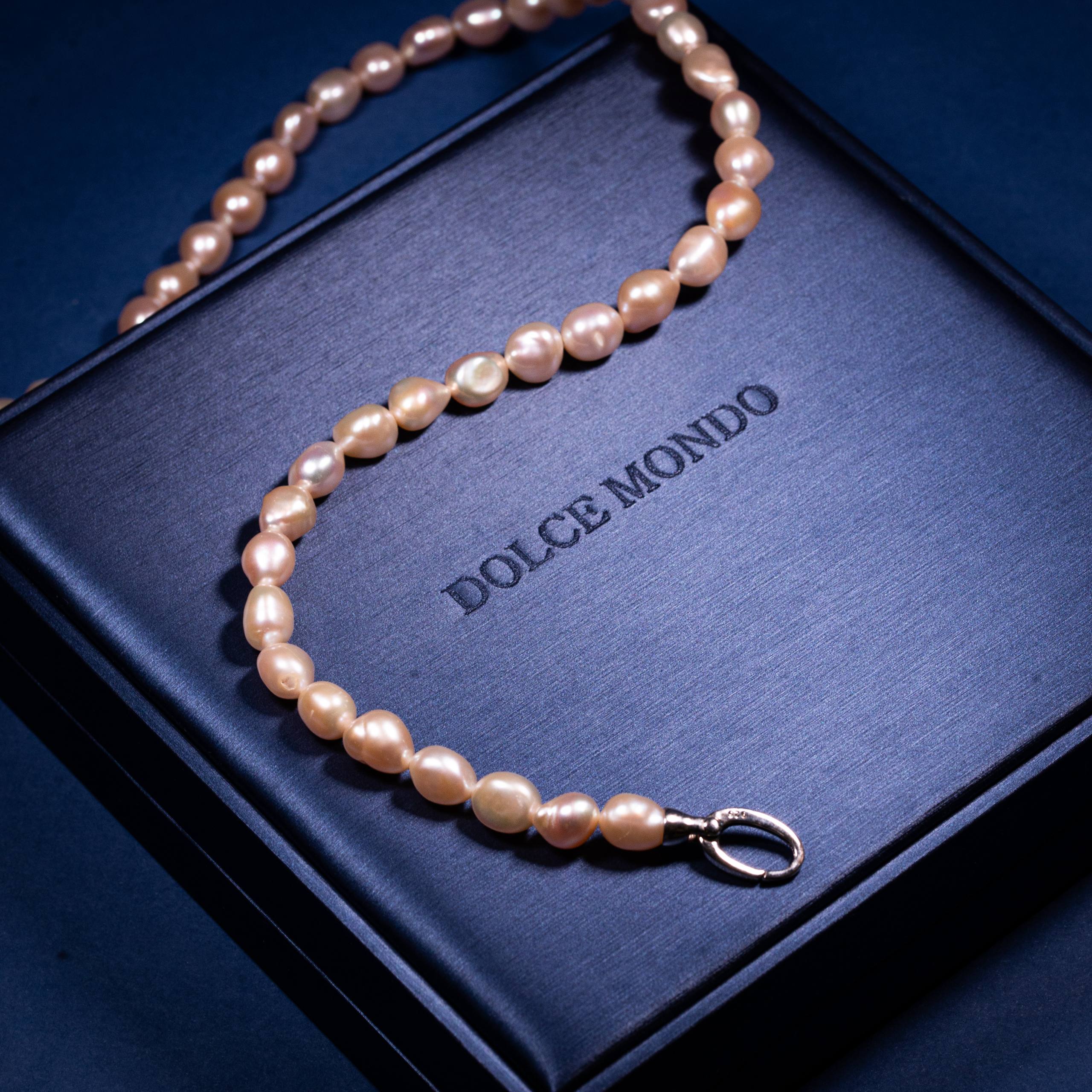 Dolce Mondo Blush Baroque Freshwater Pearl Necklace