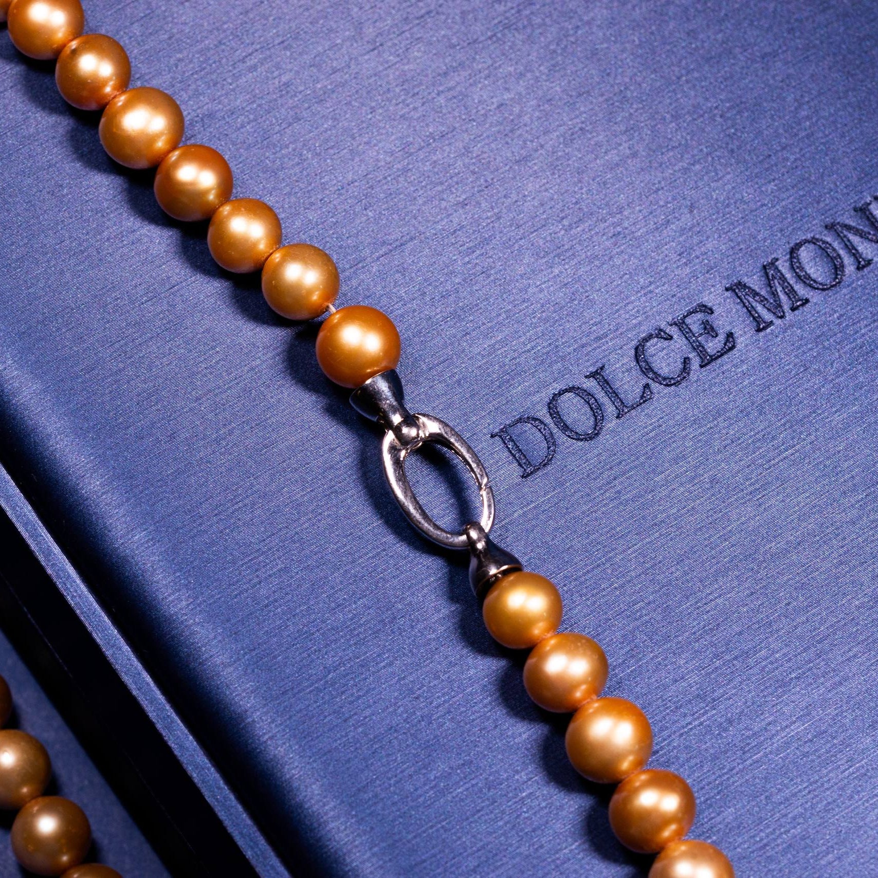 Dolce Mondo Golden Freshwater Pearl Necklace