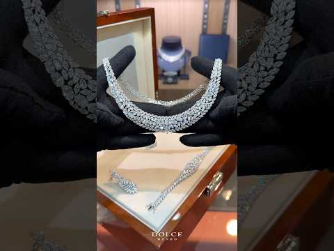 Isabel White Luxury Bridal Full Set in High Quality Class Zircon Simulated Diamond Stones Rhodium Plated