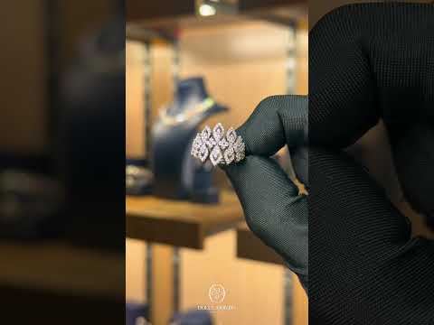 Imperial Marquise White Zircon Rhodium Plated Luxury Full Set