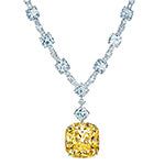 Dolce Mondo Silver Zircon Necklace For Lady